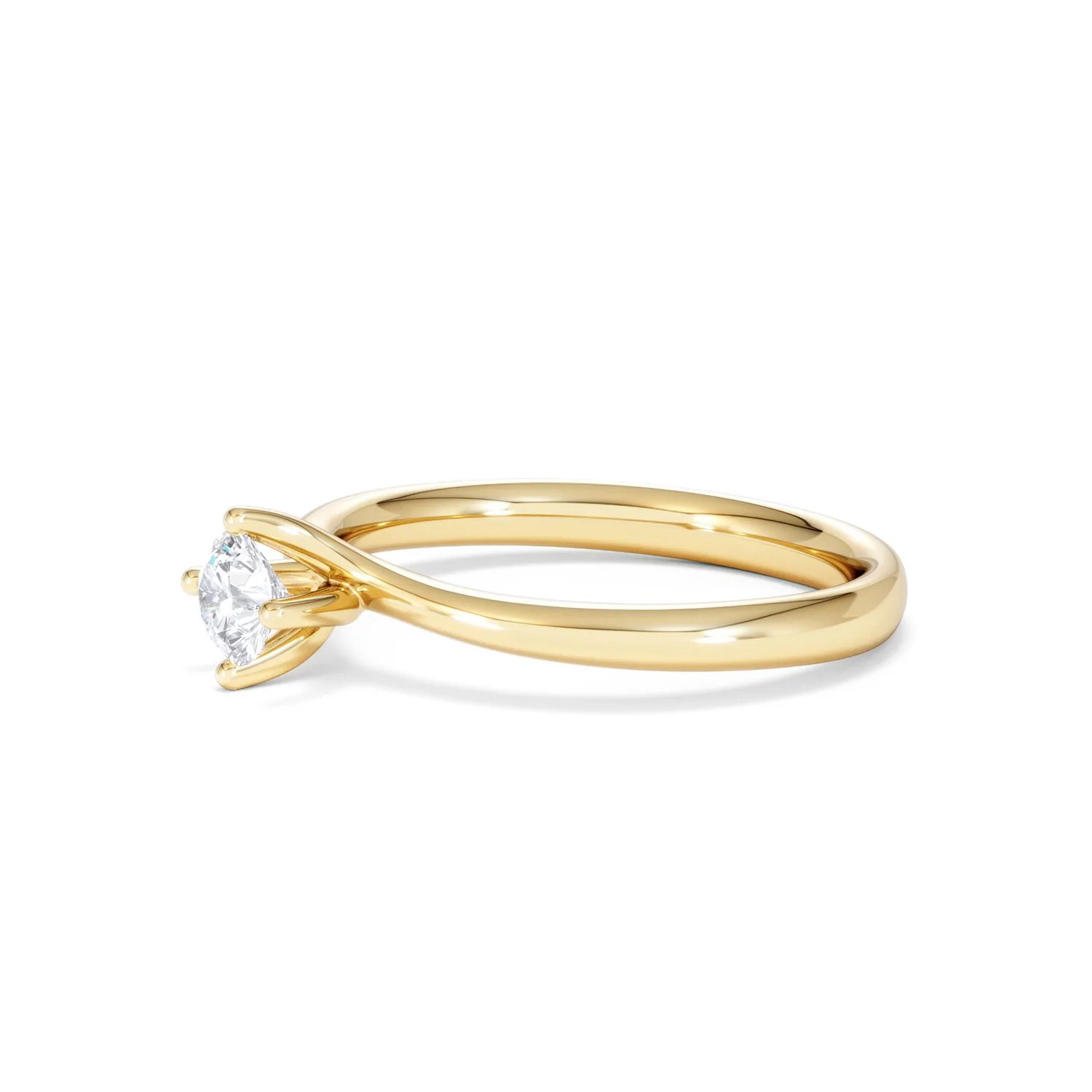 Certified Lily 18K Gold Diamond Engagement Ring 0.33CT - Image 75