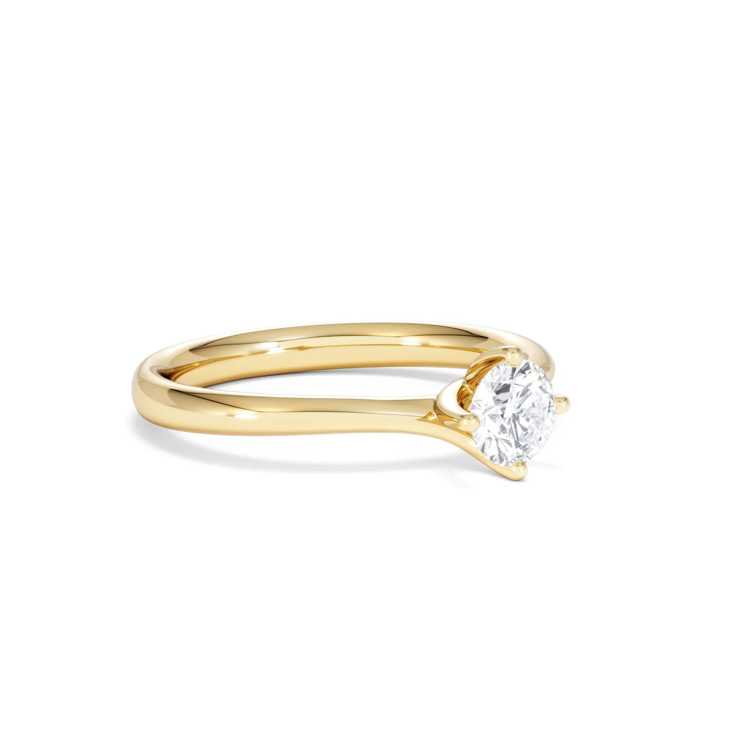Certified Lily 18K Gold Diamond Engagement Ring 0.50CT - Image 16