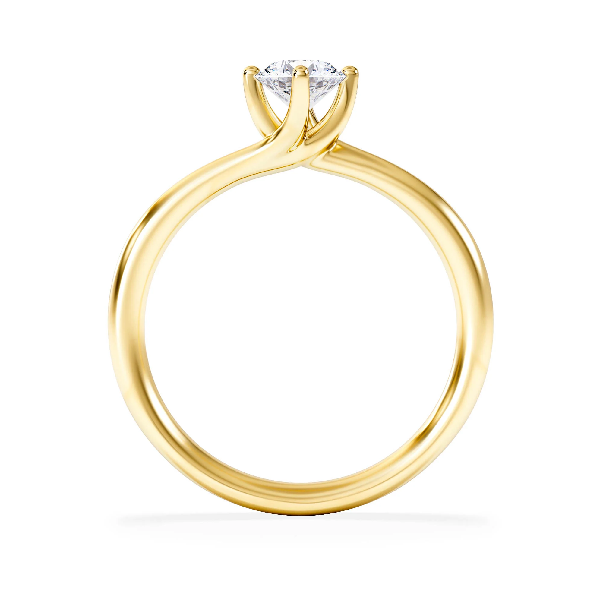 Certified Lily 18K Gold Diamond Engagement Ring 0.50CT - Image 3
