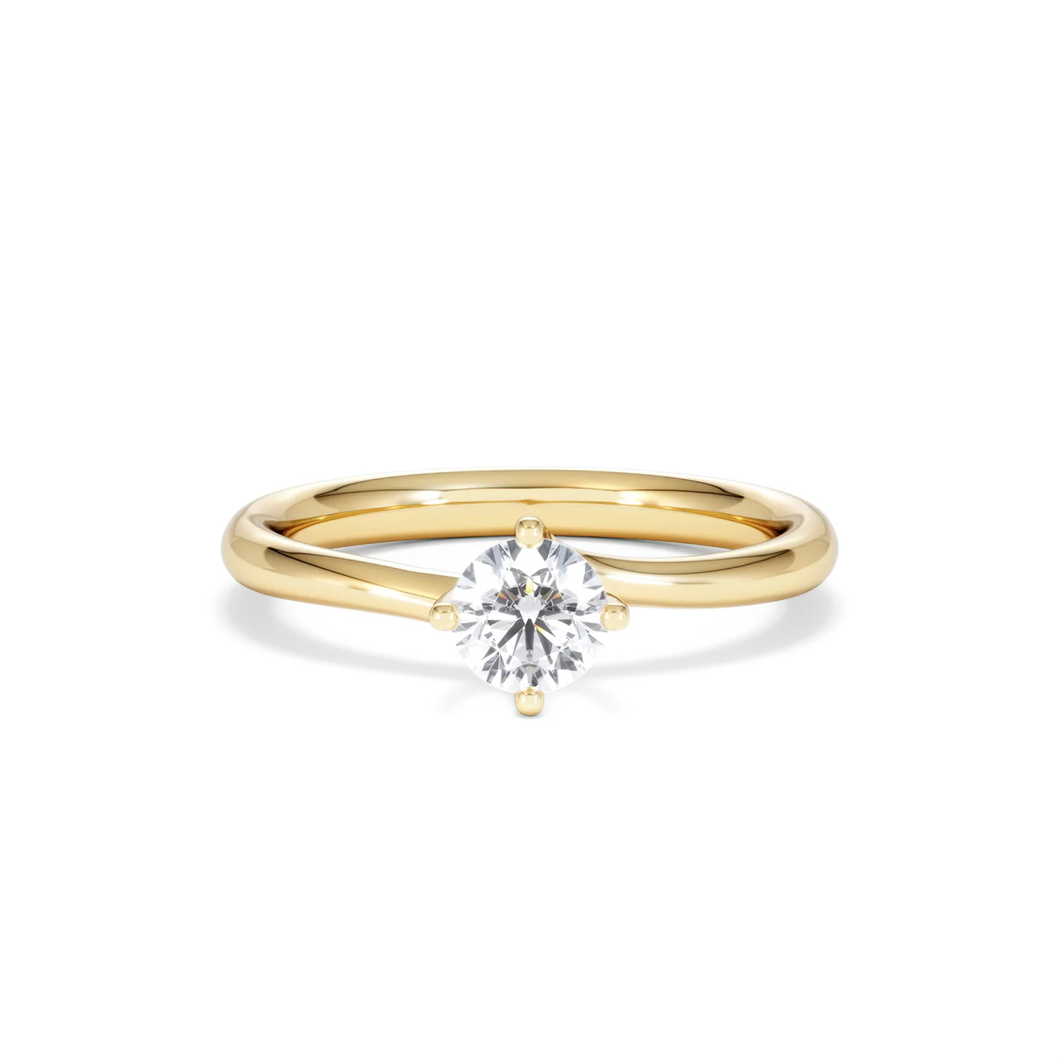 Certified Lily 18K Gold Diamond Engagement Ring 0.50CT - Image 8