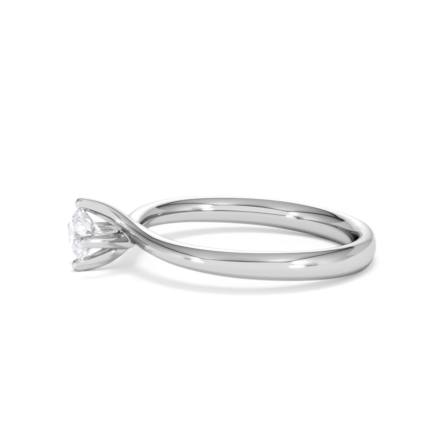 Certified Lily Platinum Diamond Engagement Ring 0.33CT-F-G/VS - Image 71