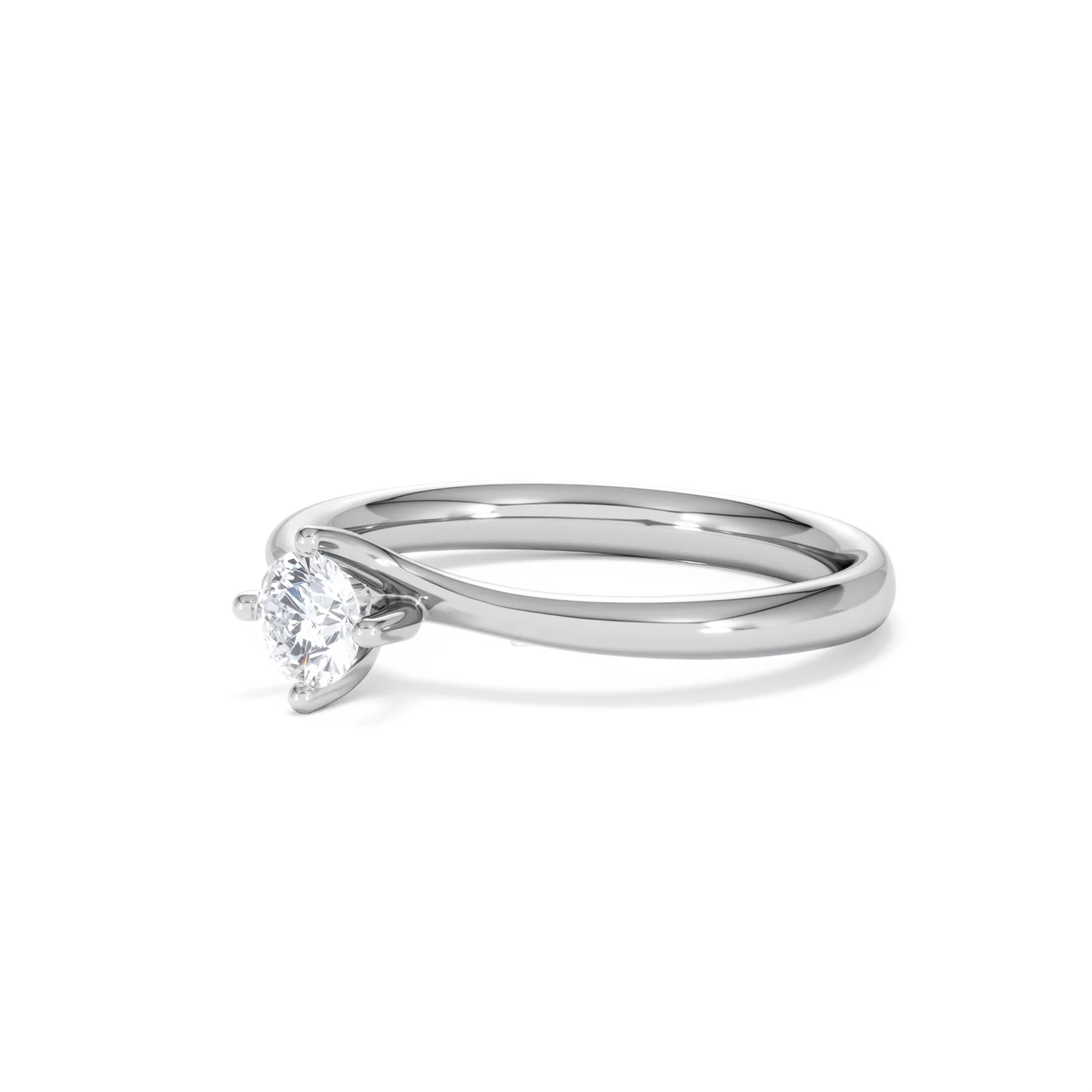 Certified Lily Platinum Diamond Engagement Ring 0.33CT-F-G/VS - Image 79