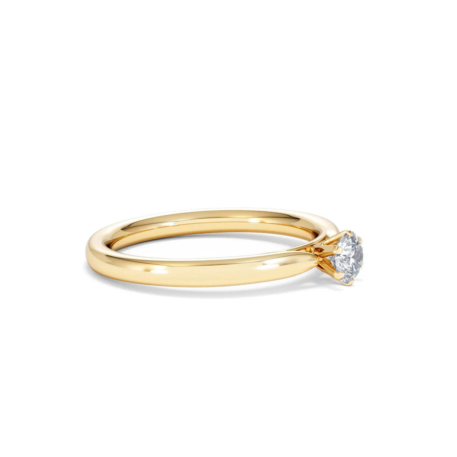 Certified Low Set Chloe 18K Gold Diamond Engagement Ring 0.25CT - Image 21