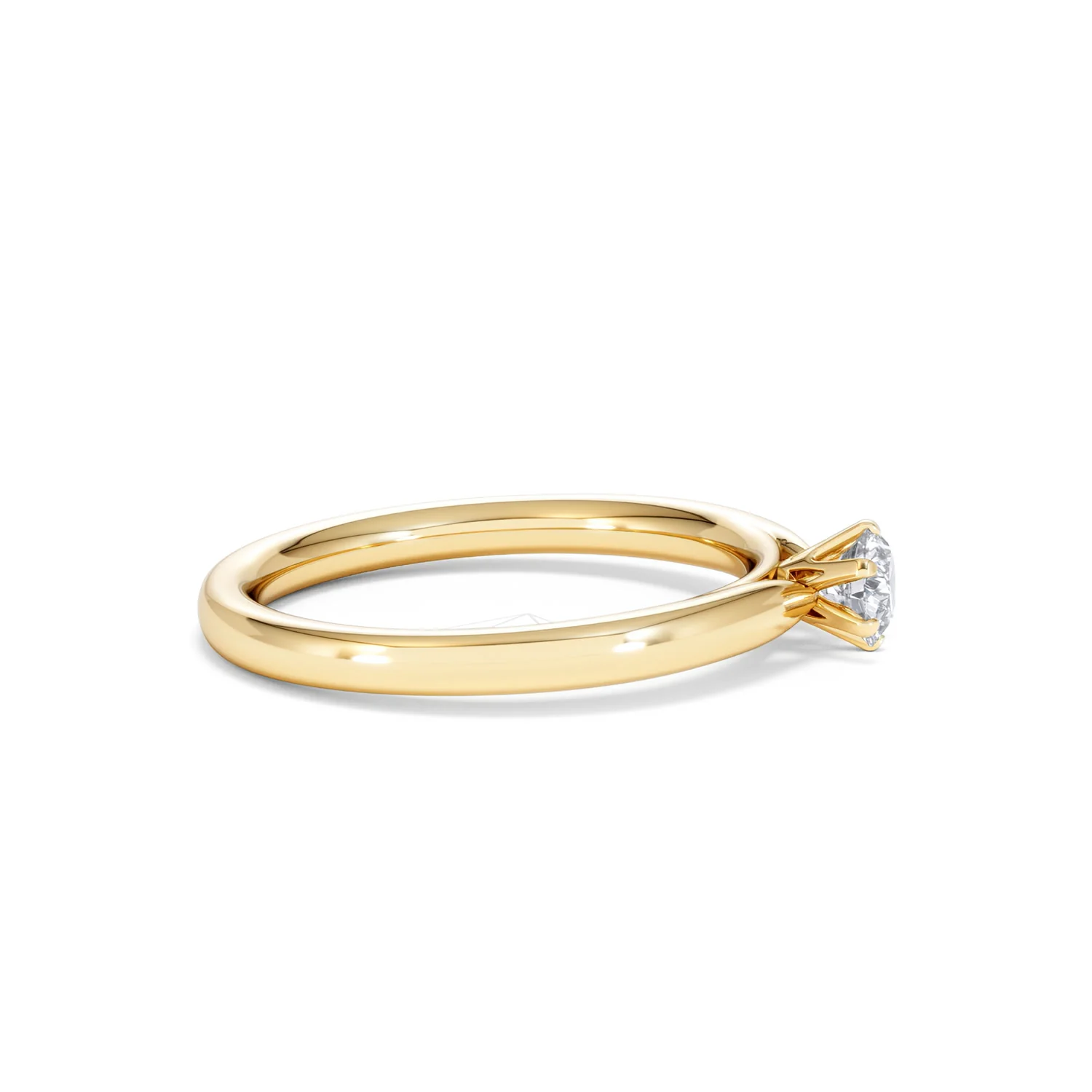 Certified Low Set Chloe 18K Gold Diamond Engagement Ring 0.25CT - Image 26