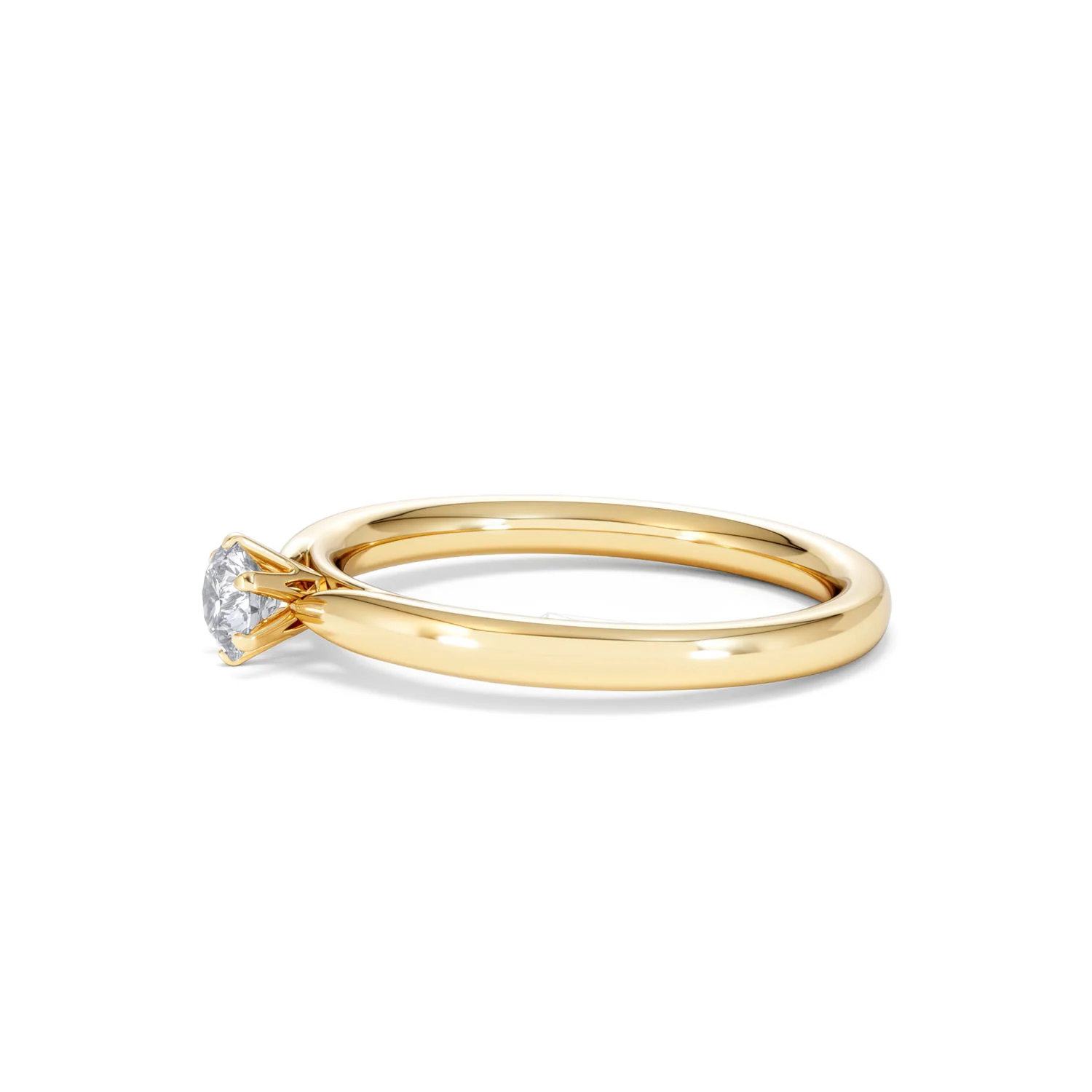 Certified Low Set Chloe 18K Gold Diamond Engagement Ring 0.25CT - Image 72