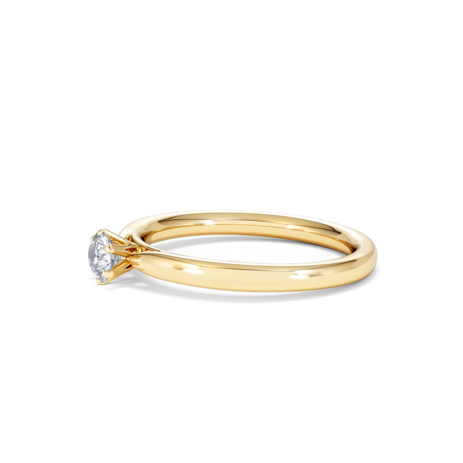 Certified Low Set Chloe 18K Gold Diamond Engagement Ring 0.25CT - Image 73