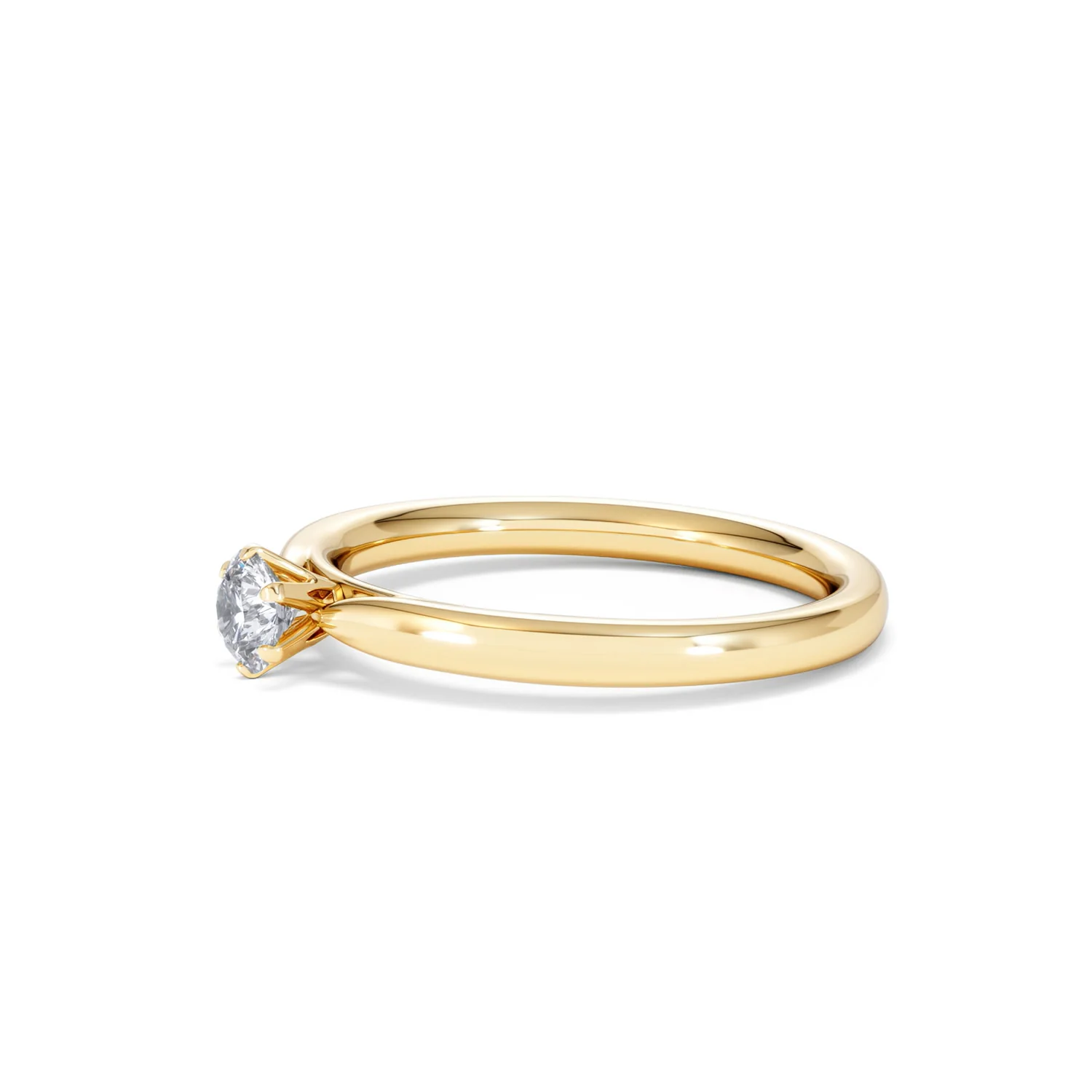 Certified Low Set Chloe 18K Gold Diamond Engagement Ring 0.25CT - Image 74
