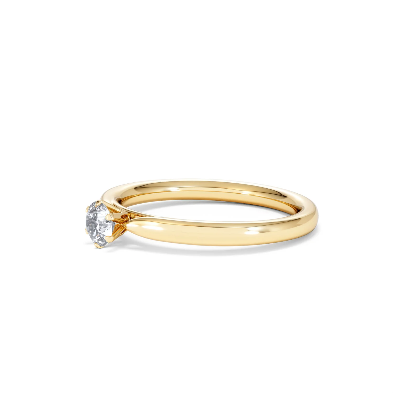 Certified Low Set Chloe 18K Gold Diamond Engagement Ring 0.25CT - Image 76