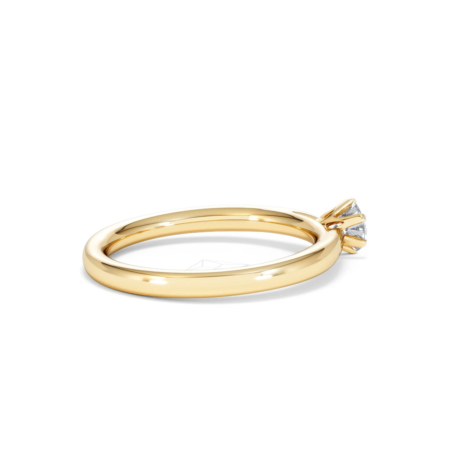 Certified Low Set Chloe 18K Gold Diamond Engagement Ring 0.33CT-F-G/VS - Image 33