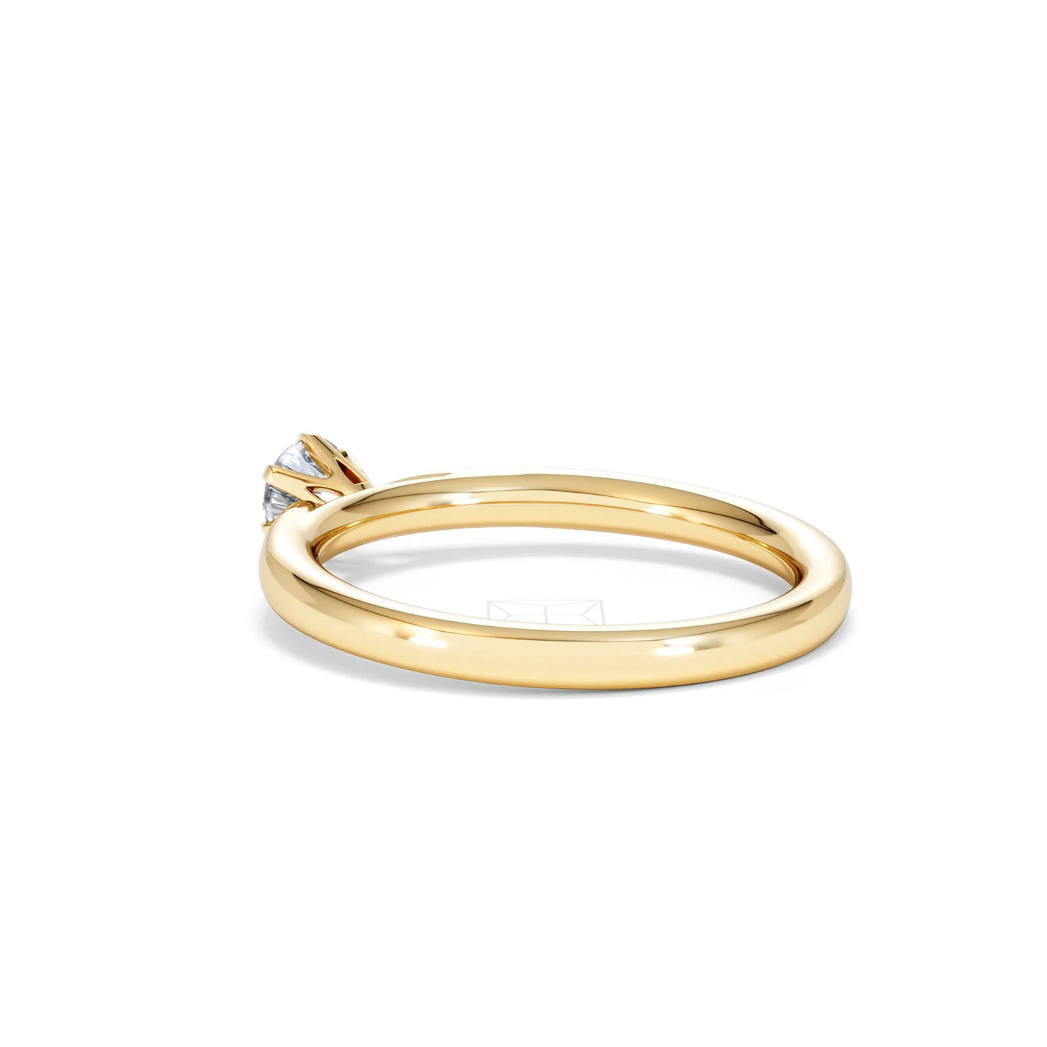 Certified Low Set Chloe 18K Gold Diamond Engagement Ring 0.33CT-F-G/VS - Image 58