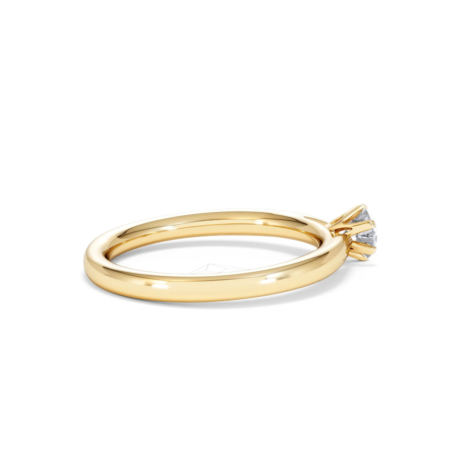 Certified Low Set Chloe 18K Gold Diamond Engagement Ring 0.33CT - Image 32