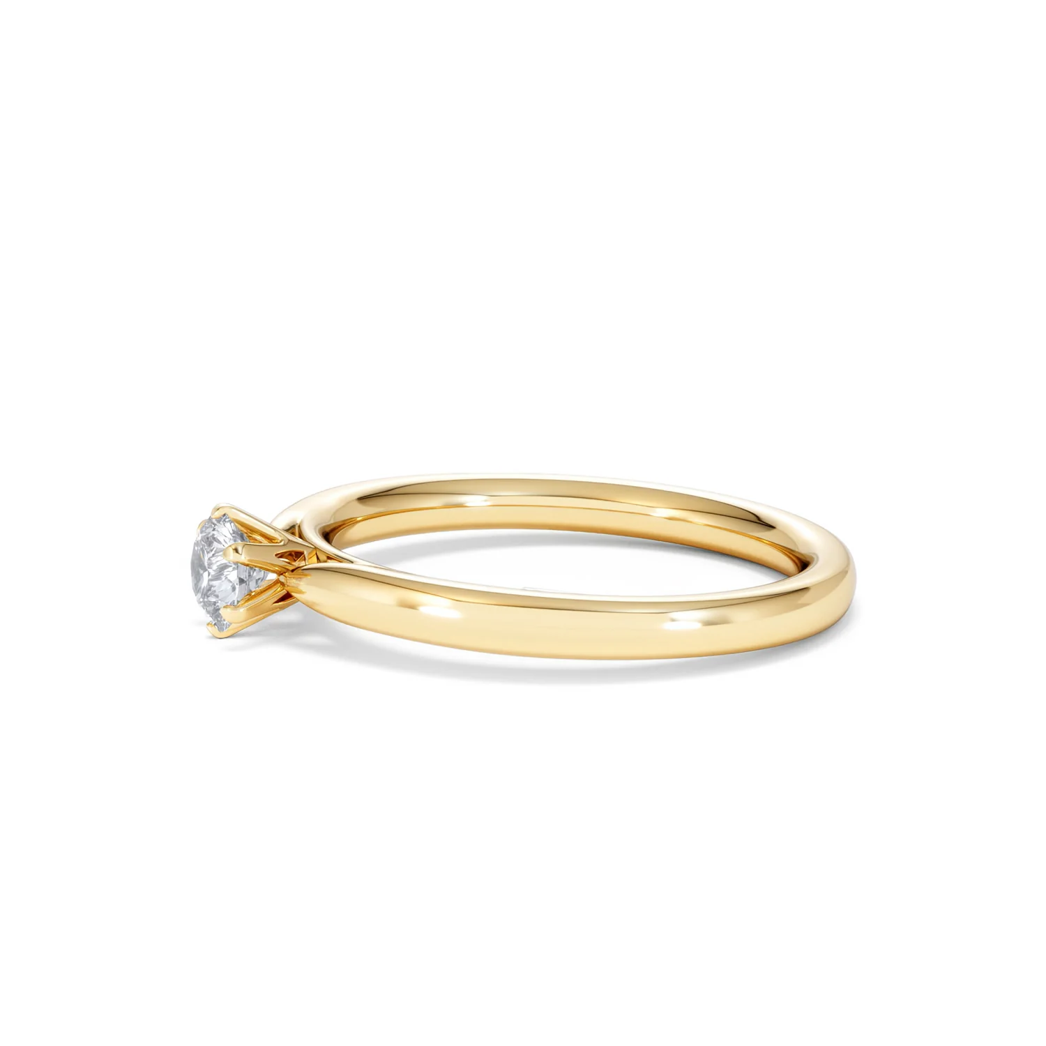 Certified Low Set Chloe 18K Gold Diamond Engagement Ring 0.33CT - Image 72
