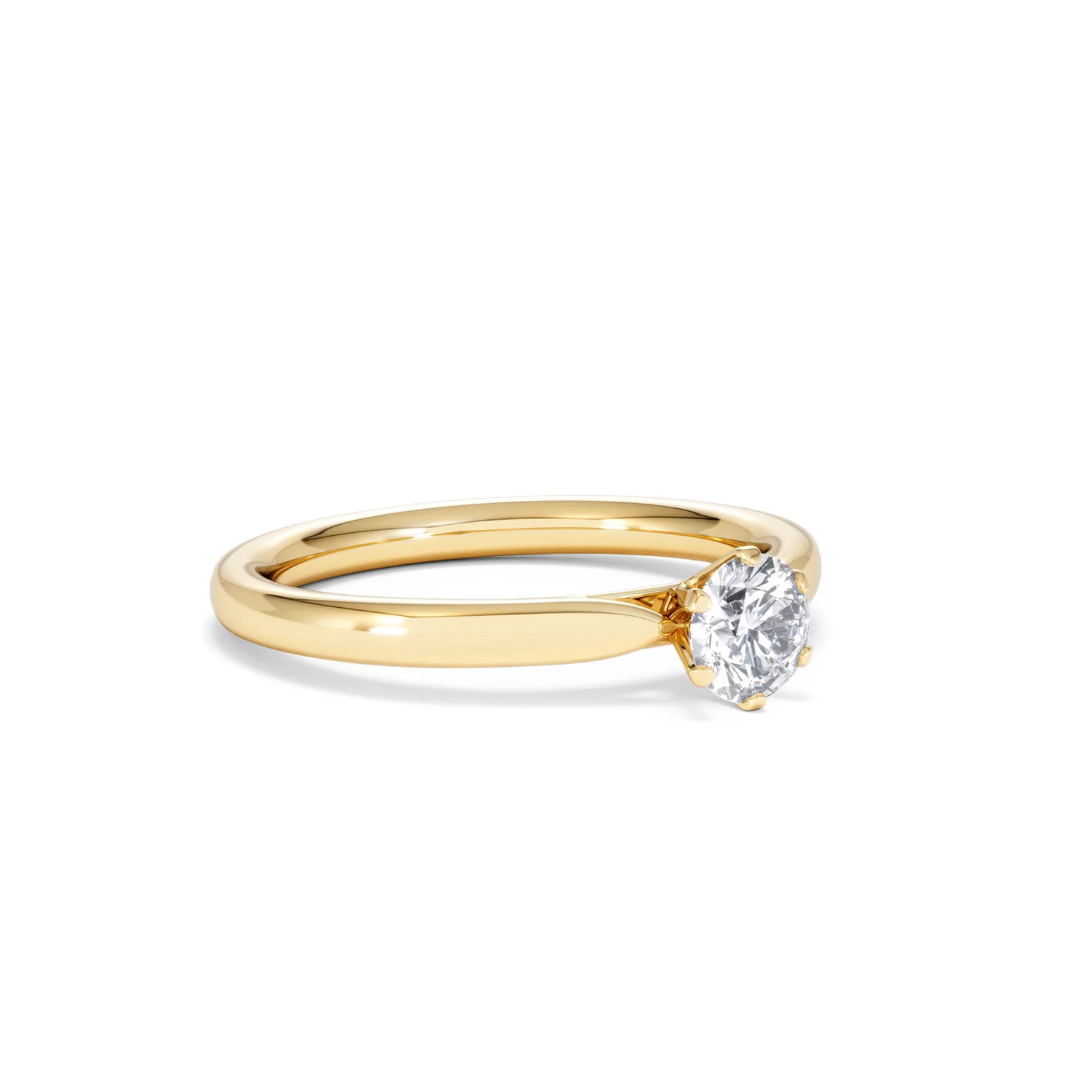 Certified Low Set Chloe 18K Gold Diamond Engagement Ring 0.50CT - Image 16