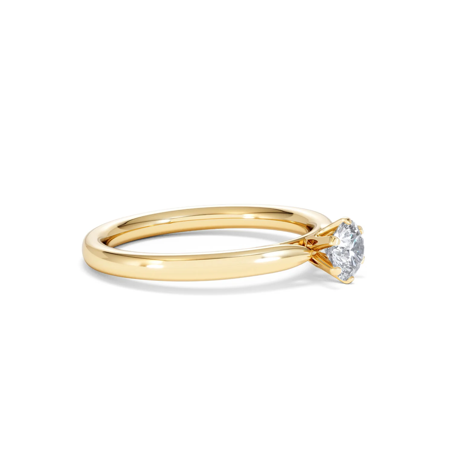 Certified Low Set Chloe 18K Gold Diamond Engagement Ring 0.50CT - Image 21