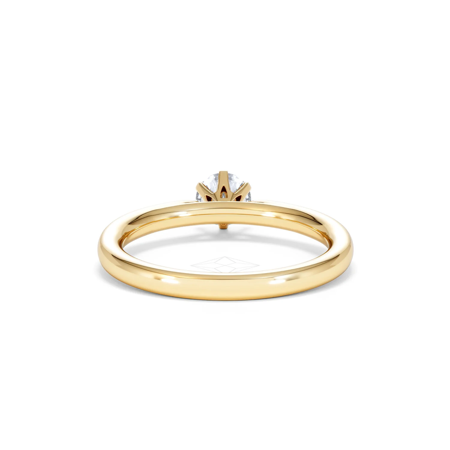 Certified Low Set Chloe 18K Gold Diamond Engagement Ring 0.50CT - Image 48