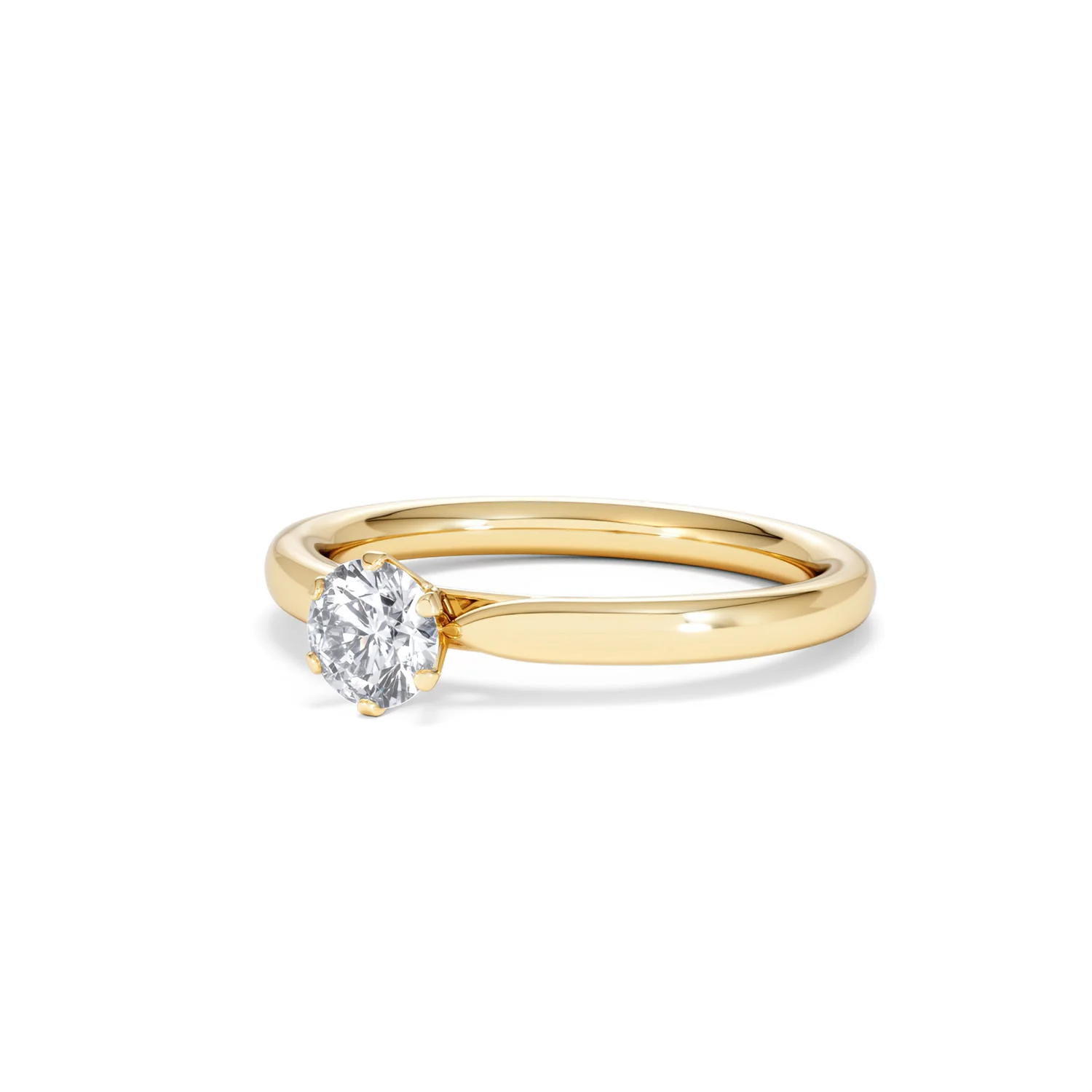 Certified Low Set Chloe 18K Gold Diamond Engagement Ring 0.50CT - Image 81