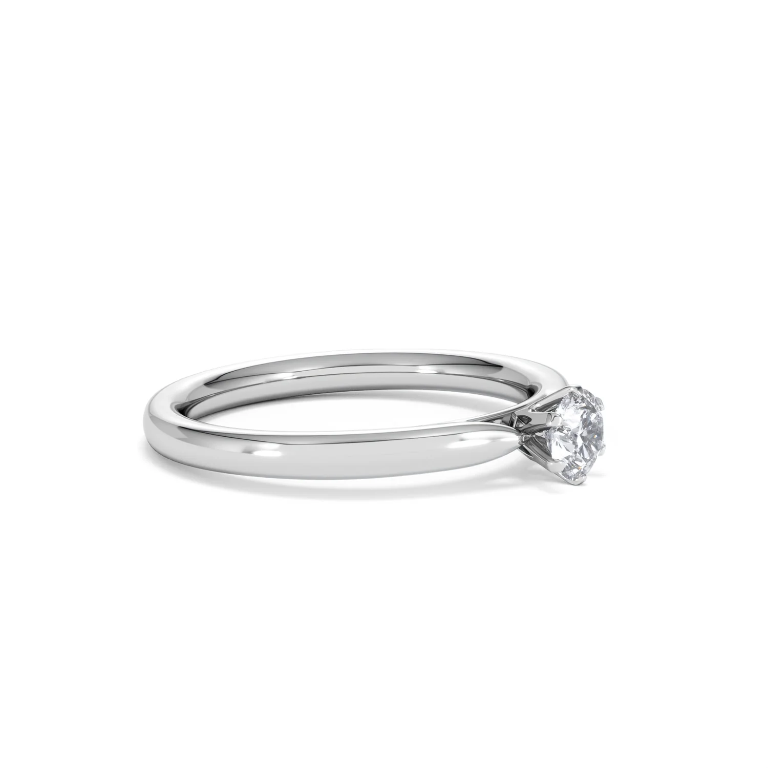 Certified Low Set Chloe Platinum Diamond Engagement Ring 0.33CT-F-G/VS - Image 20