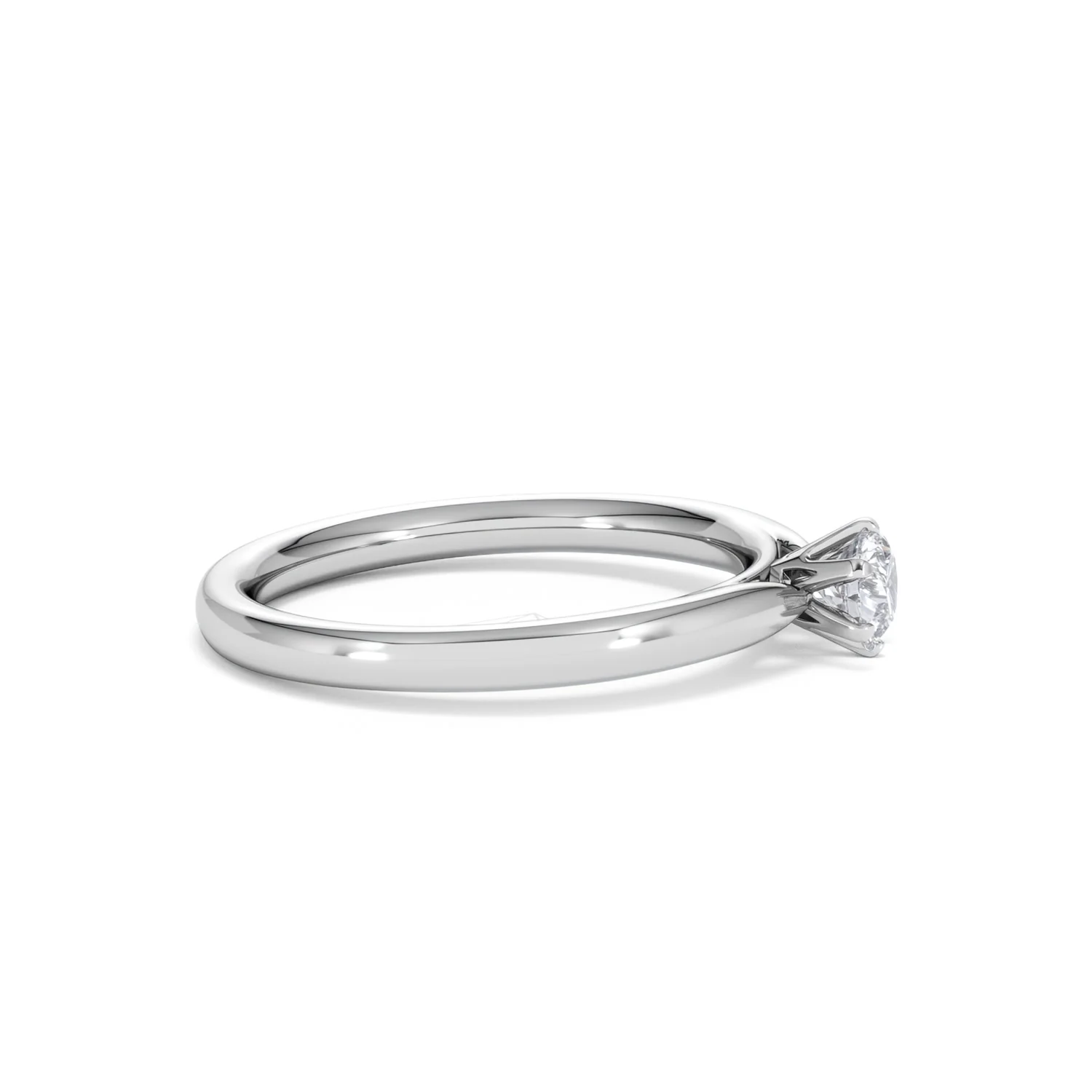Certified Low Set Chloe Platinum Diamond Engagement Ring 0.33CT-F-G/VS - Image 25