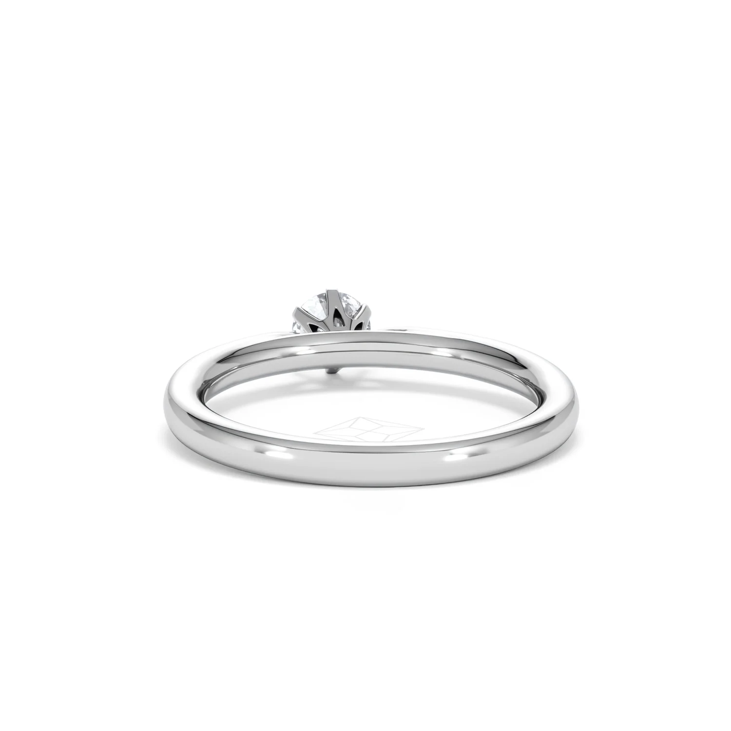 Certified Low Set Chloe Platinum Diamond Engagement Ring 0.33CT-F-G/VS - Image 50