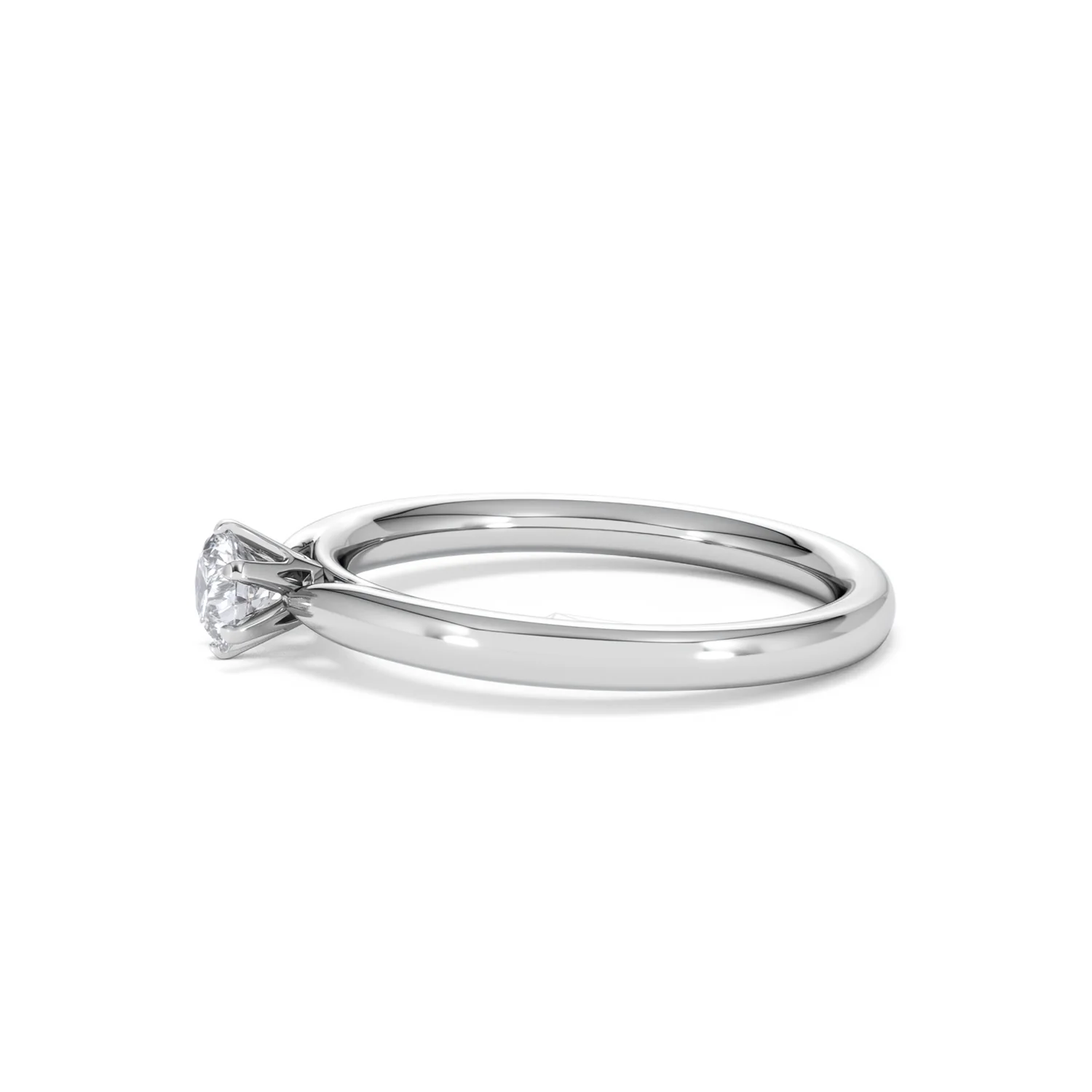 Certified Low Set Chloe Platinum Diamond Engagement Ring 0.33CT-F-G/VS - Image 71