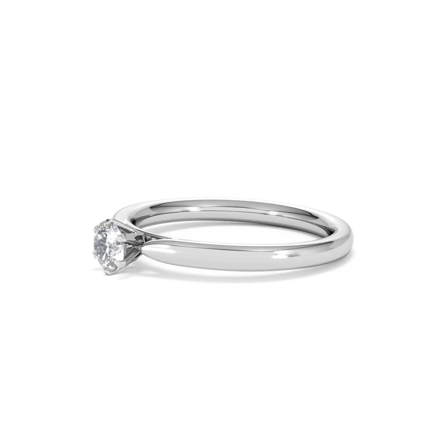 Certified Low Set Chloe Platinum Diamond Engagement Ring 0.33CT-F-G/VS - Image 76