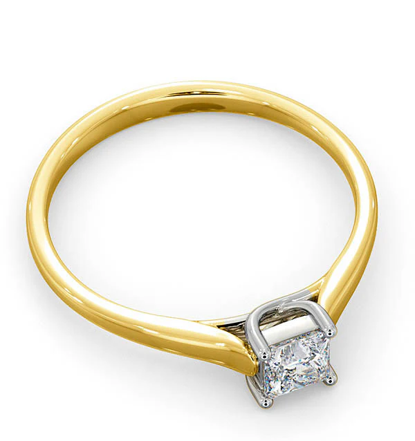 Certified Lucy 18K Gold Diamond Engagement Ring 0.33CT-G-H/SI - Image 4