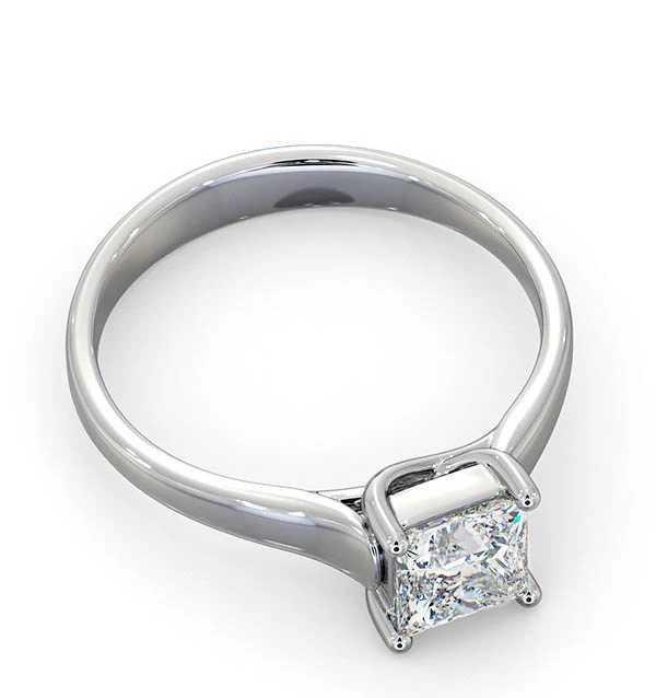 Certified Lucy 18K White Gold Diamond Engagement Ring 0.75CT-F-G/VS - Image 4