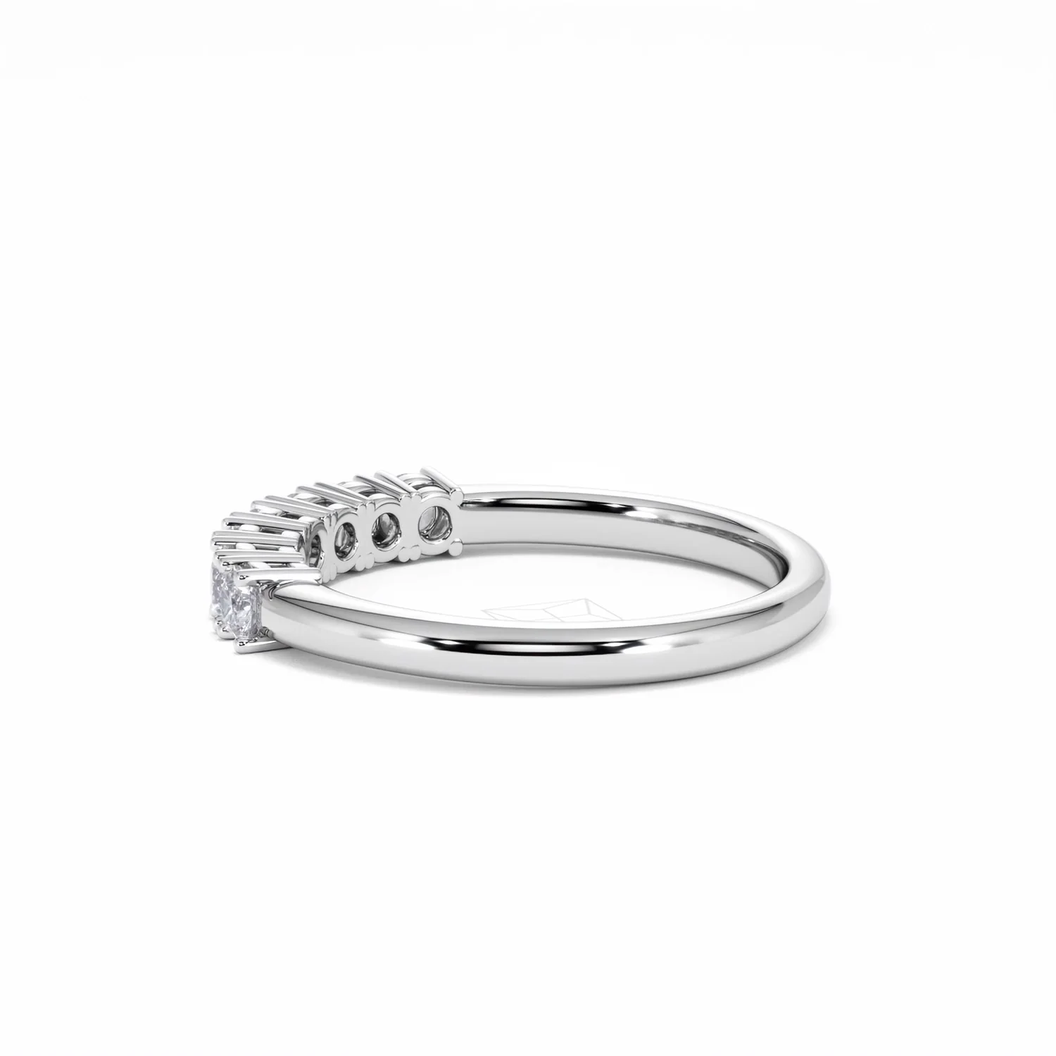 Chloe 18K White Gold 7 Stone Diamond Eternity Ring 0.75CT H/SI - Image 63
