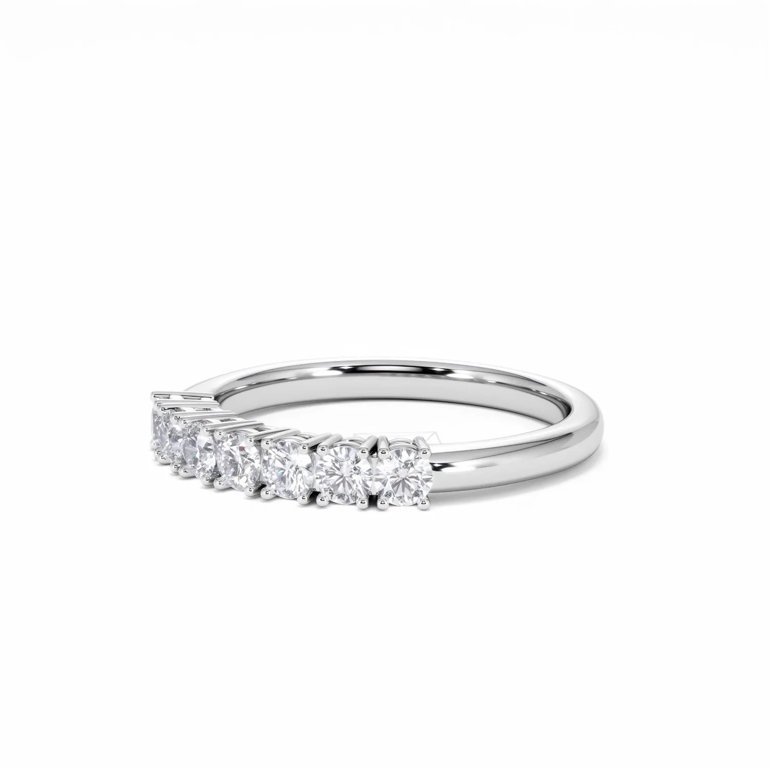 Chloe 18K White Gold 7 Stone Diamond Eternity Ring 0.75CT H/SI - Image 79