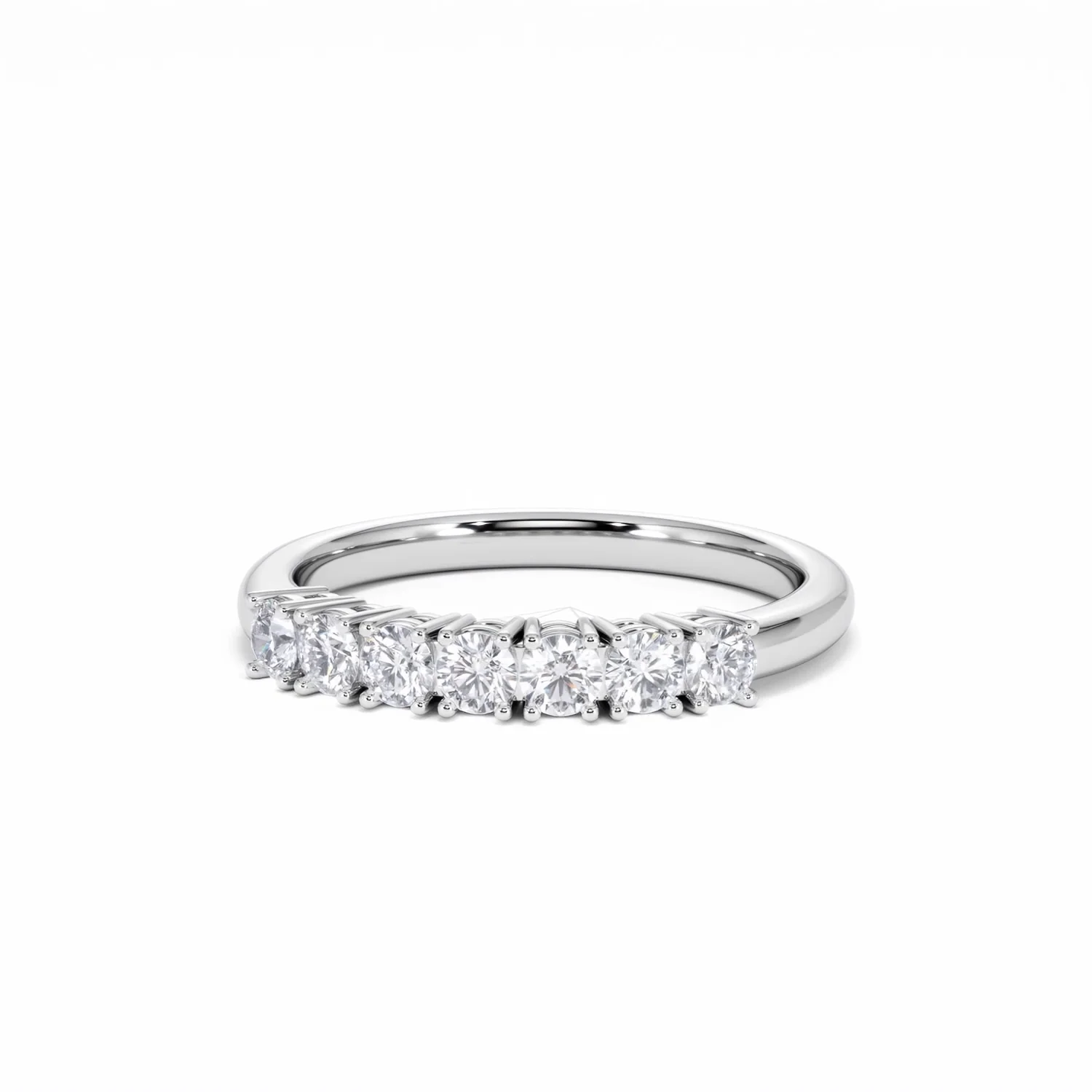 Chloe 18K White Gold 7 Stone Diamond Eternity Ring 0.75CT H/SI - Image 85