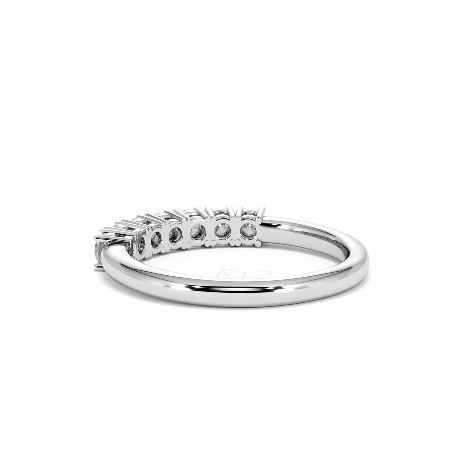 Chloe 18K White Gold 7 Stone Diamond Eternity Ring 0.75CT PK - Image 56