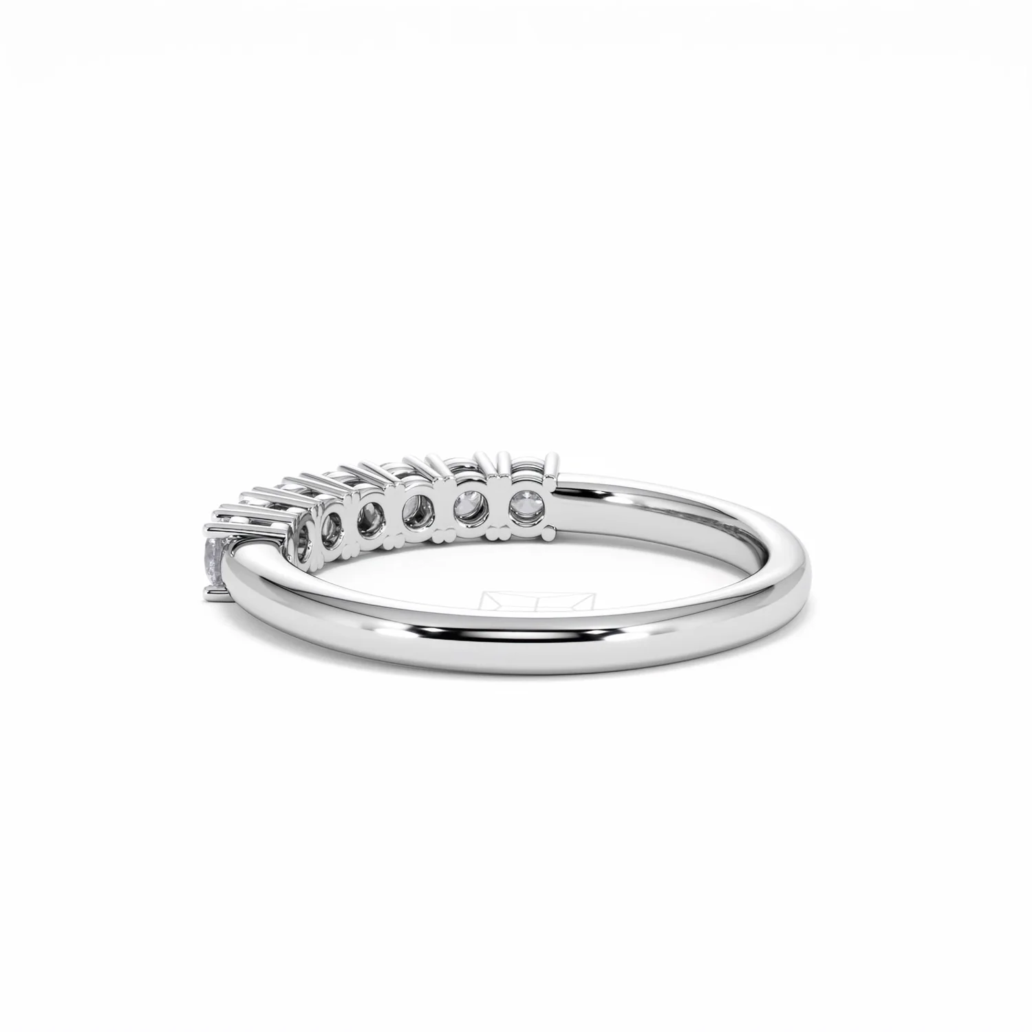 Chloe 18K White Gold 7 Stone Diamond Eternity Ring 0.75CT PK - Image 57