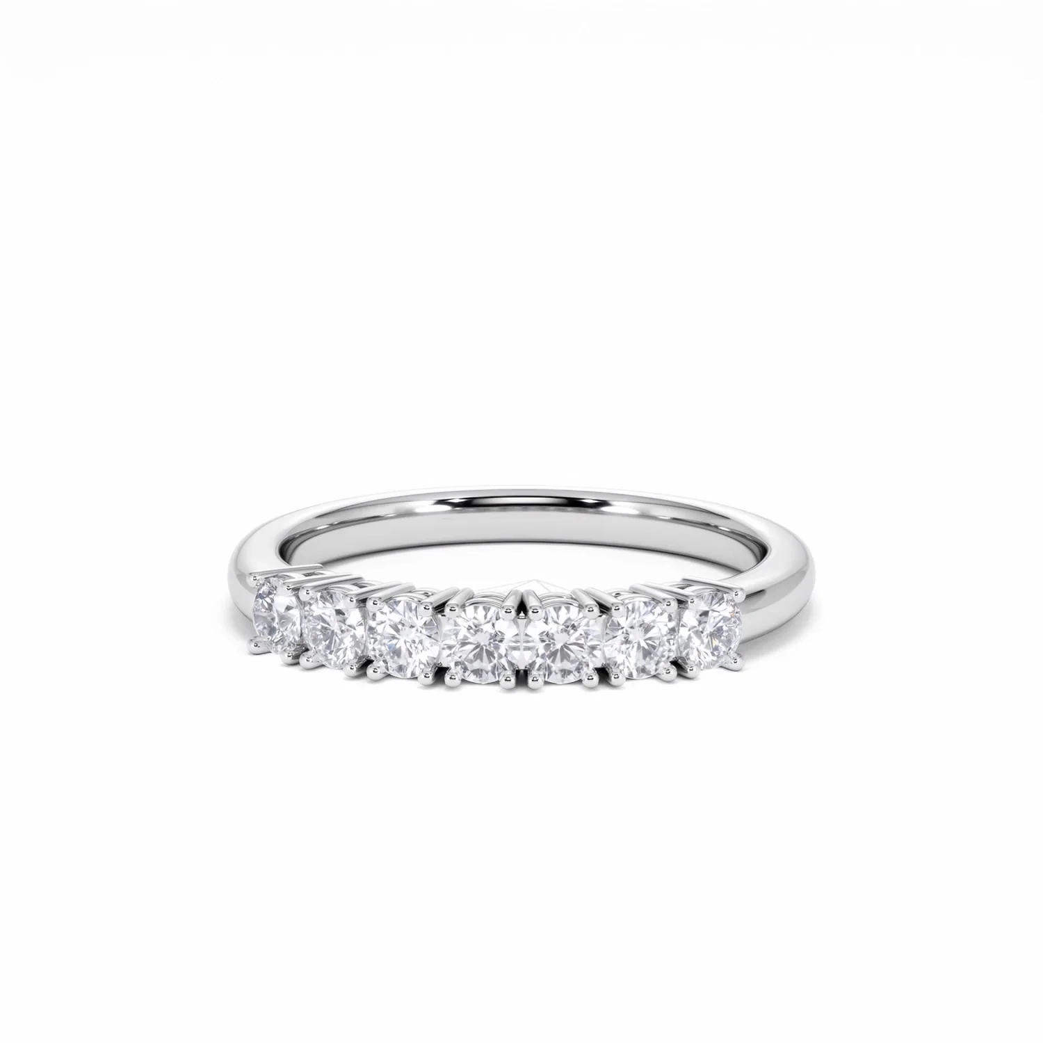 Chloe 18K White Gold 7 Stone Diamond Eternity Ring 0.75CT PK - Image 86