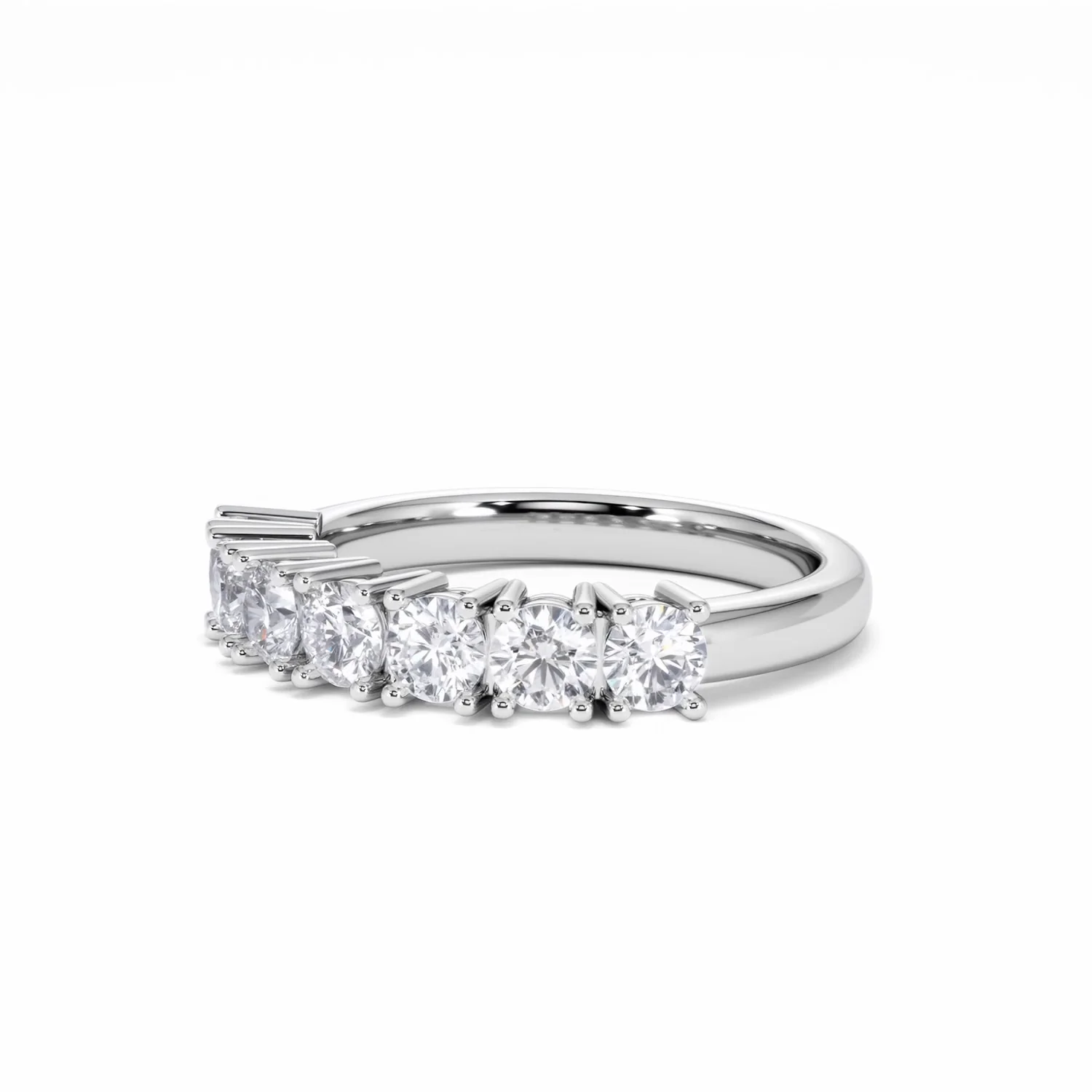 Chloe 18K White Gold 7 Stone Diamond Eternity Ring 1.00CT G/VS - Image 79