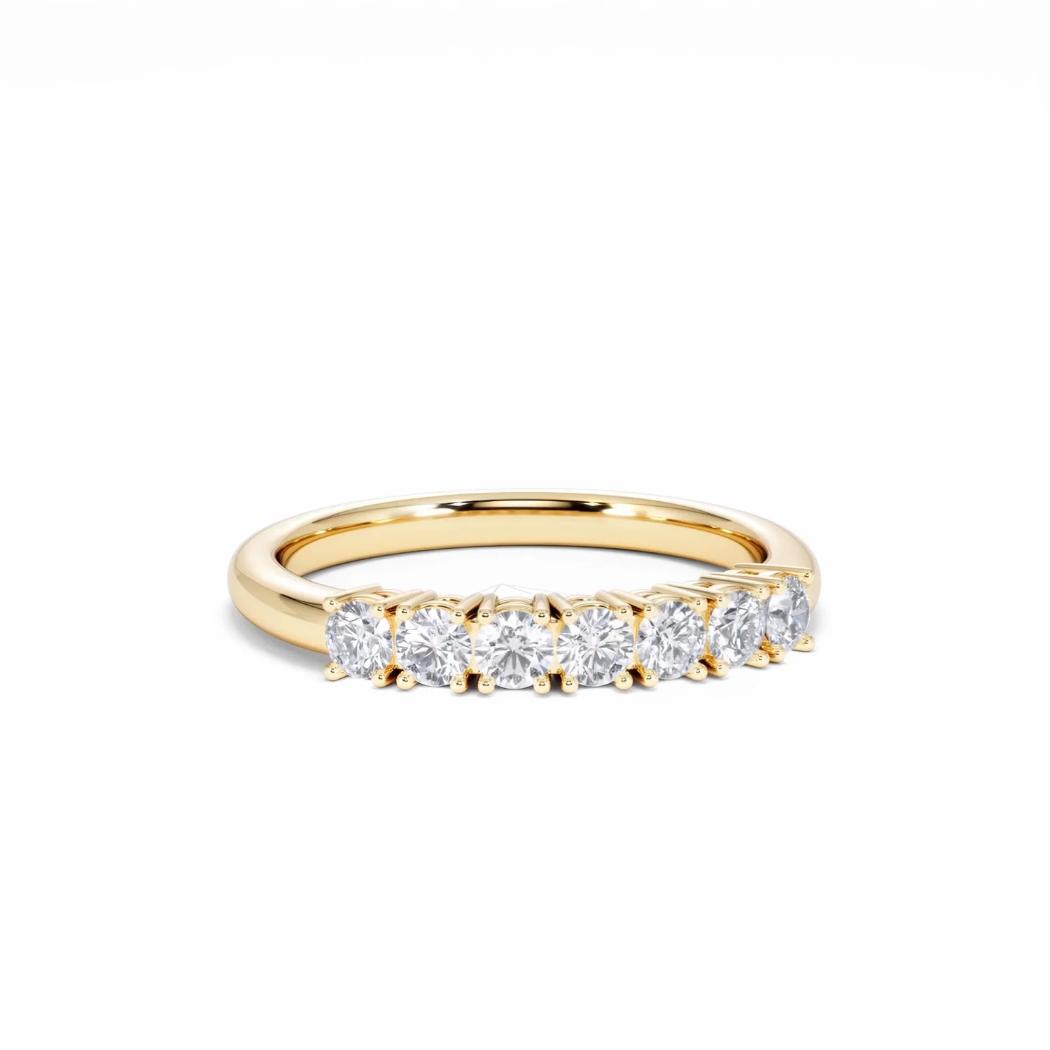 Chloe 7 Stone Lab Diamond Eternity Ring 0.50CT G/VS in 9K Gold - Image 11