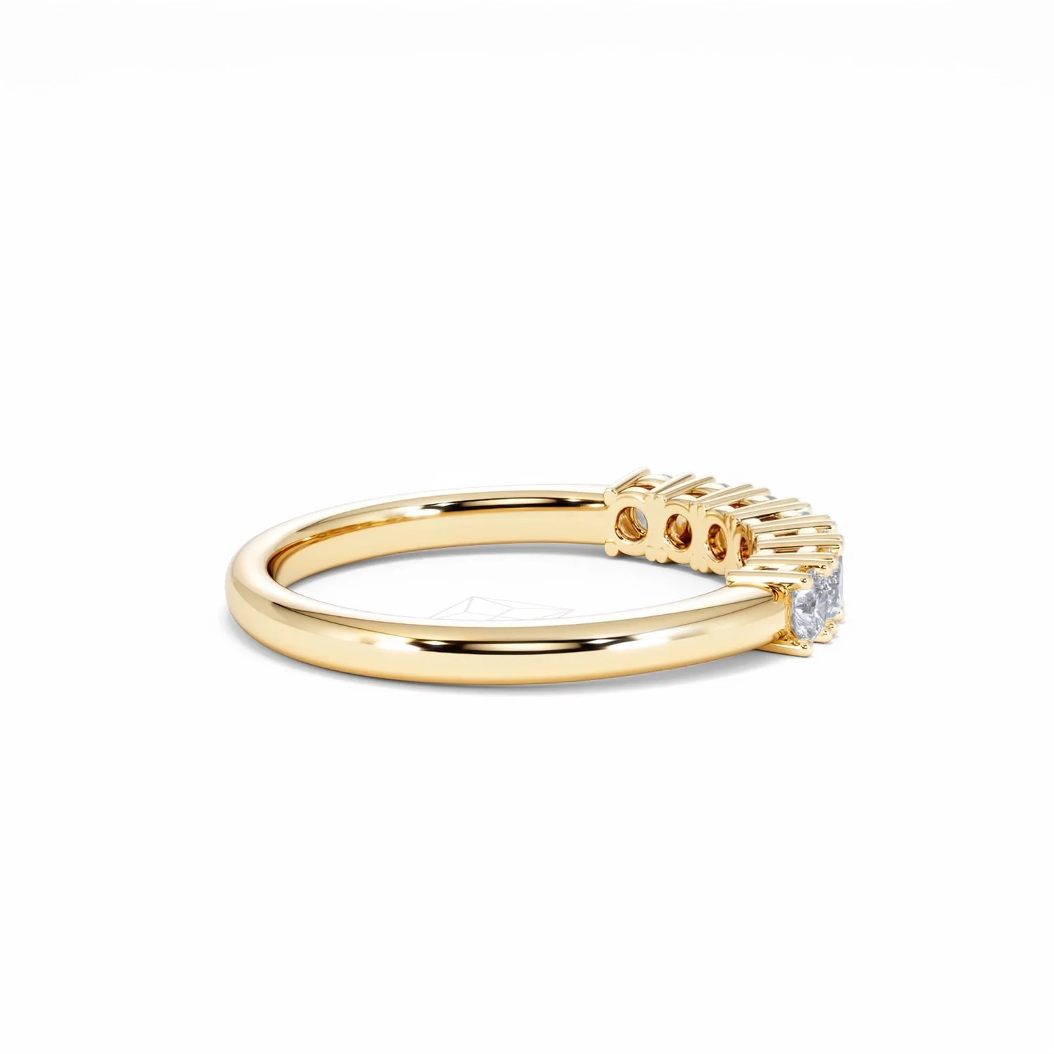 Chloe 7 Stone Lab Diamond Eternity Ring 0.50CT G/VS in 9K Gold - Image 32