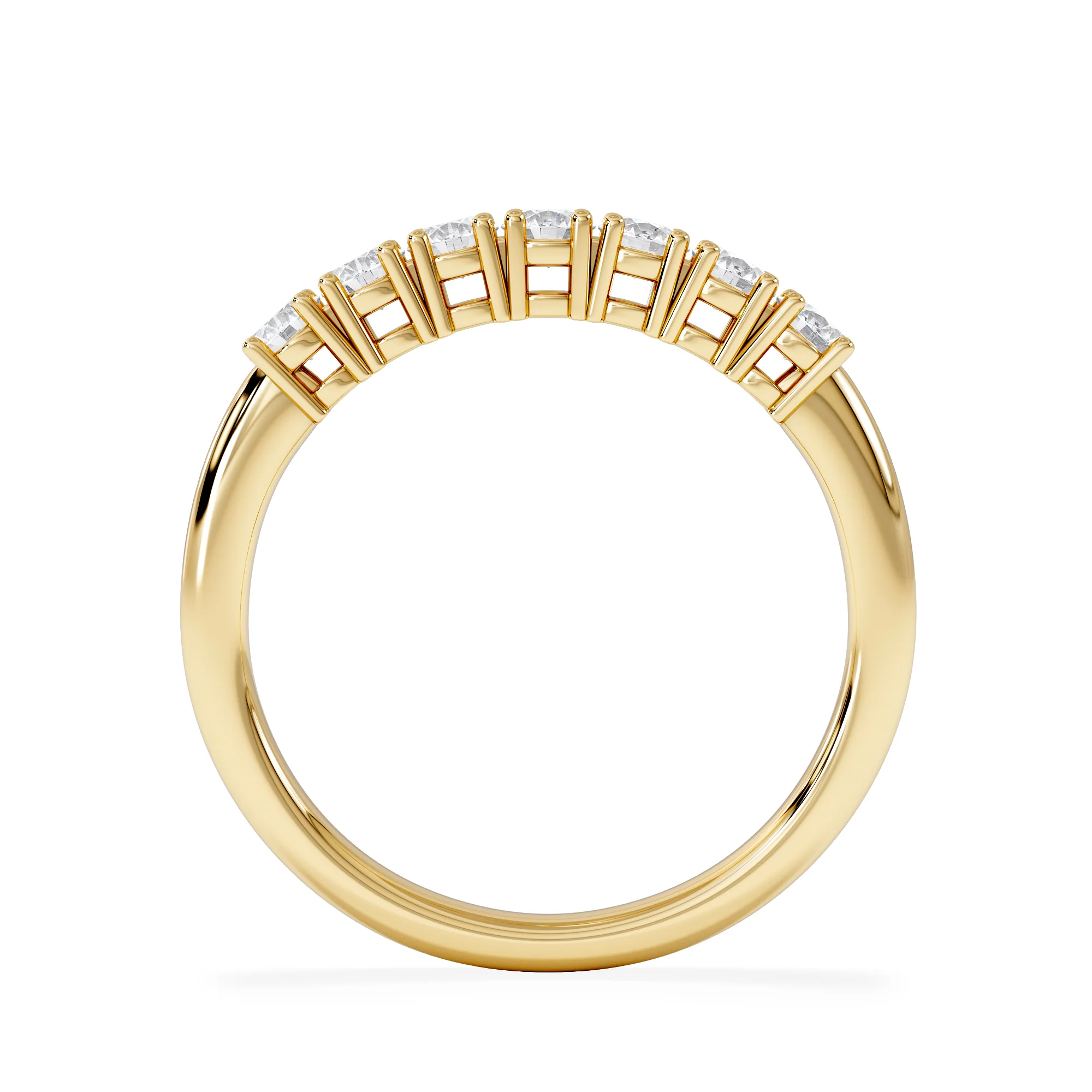 Chloe 7 Stone Lab Diamond Eternity Ring 0.50CT G/VS in 9K Gold - Image 6