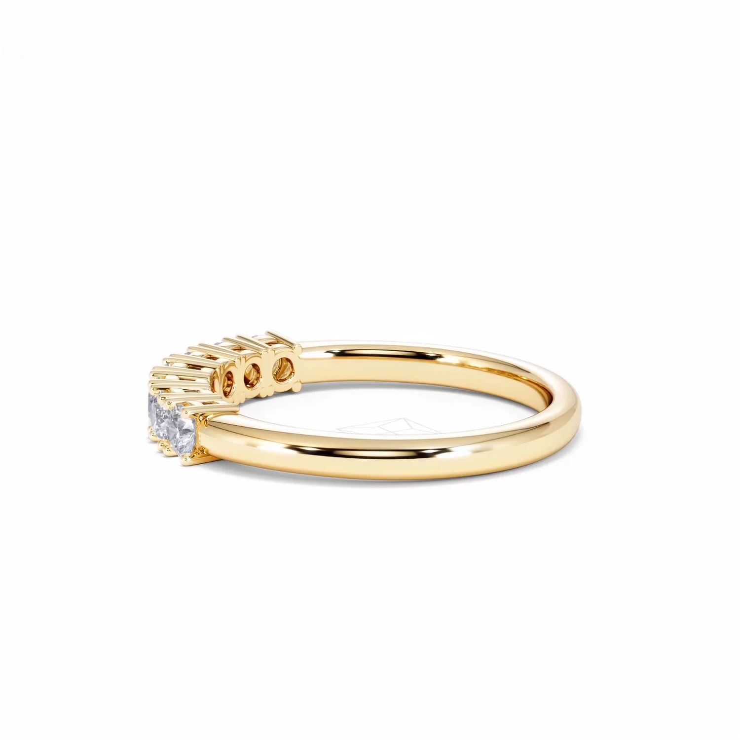 Chloe 7 Stone Lab Diamond Eternity Ring 0.50CT G/VS in 9K Gold - Image 65