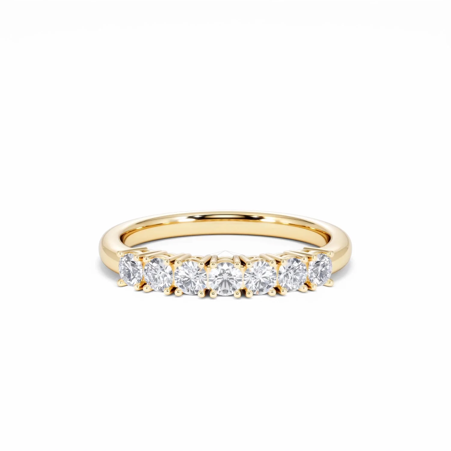 Chloe 7 Stone Lab Diamond Eternity Ring 0.50CT G/VS in 9K Gold - Image 8