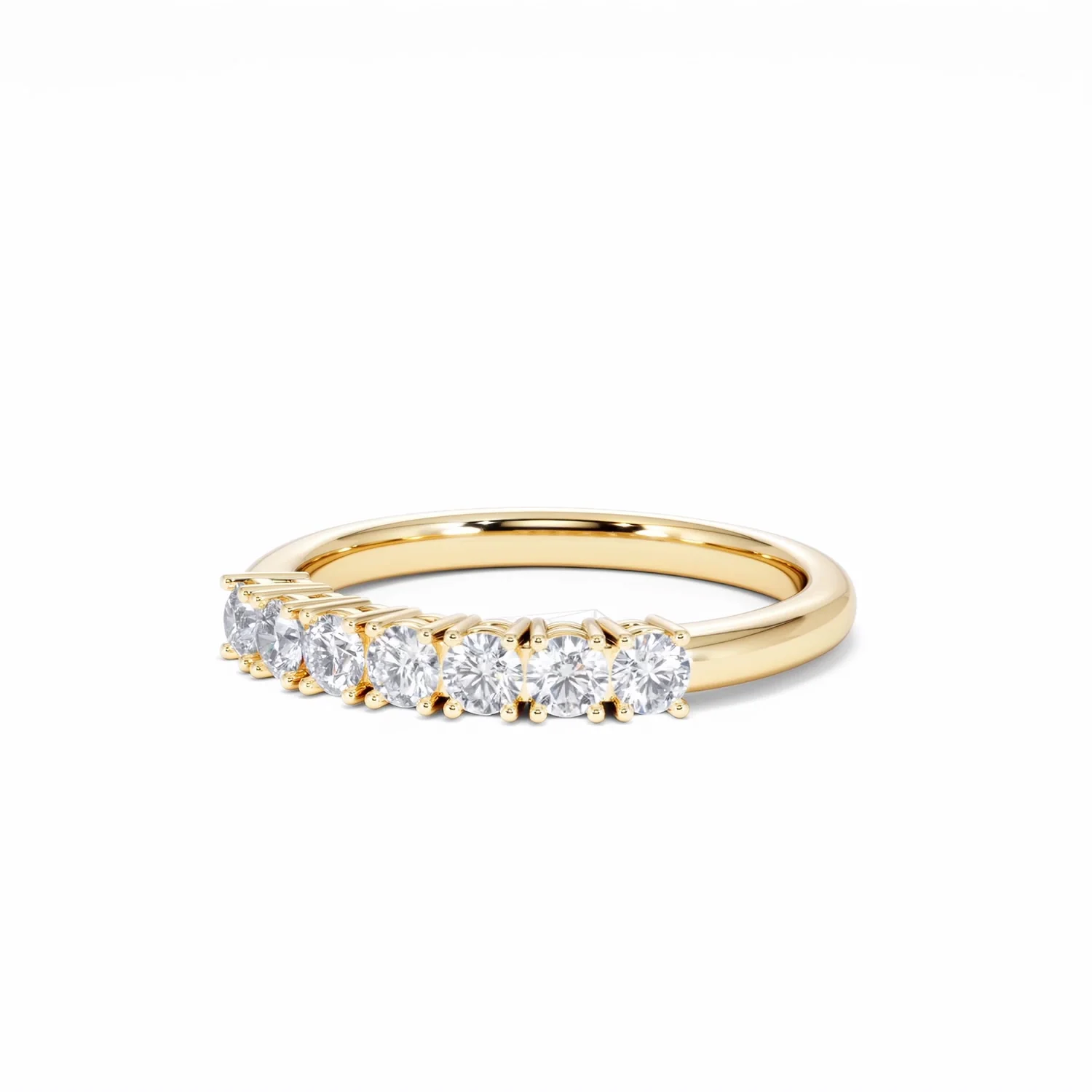 Chloe 7 Stone Lab Diamond Eternity Ring 0.50CT G/VS in 9K Gold - Image 82