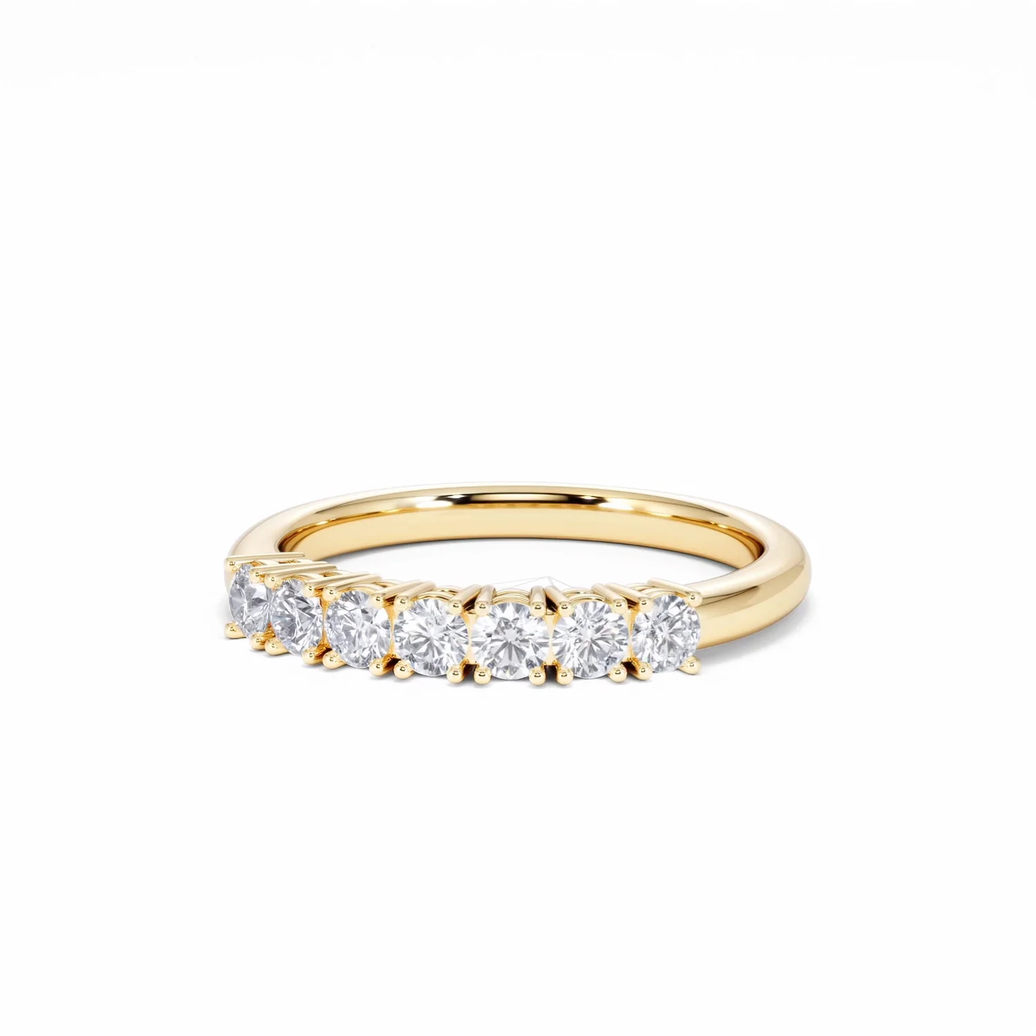 Chloe 7 Stone Lab Diamond Eternity Ring 0.50CT G/VS in 9K Gold - Image 84