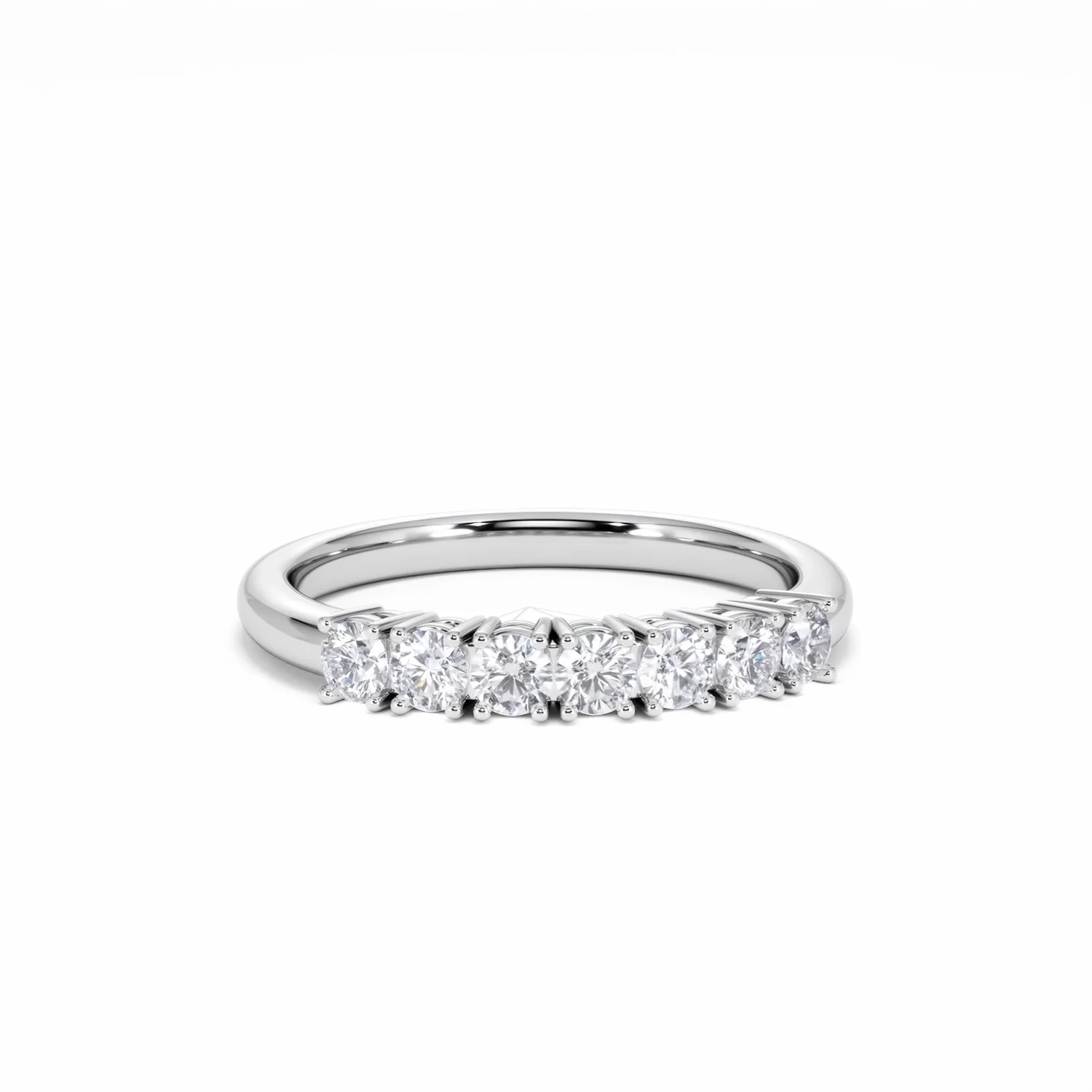 Chloe 7 Stone Lab Diamond Eternity Ring 0.50CT G/VS in 9K White Gold - Image 10