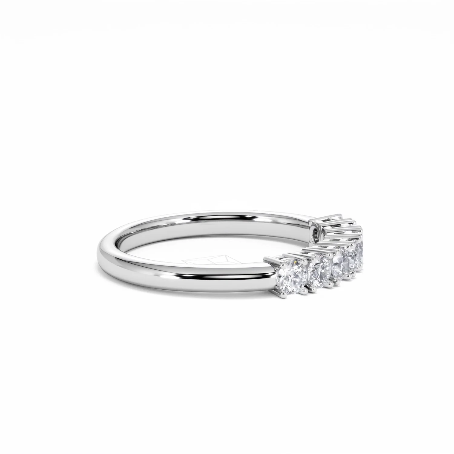 Chloe 7 Stone Lab Diamond Eternity Ring 0.50CT G/VS in 9K White Gold - Image 24