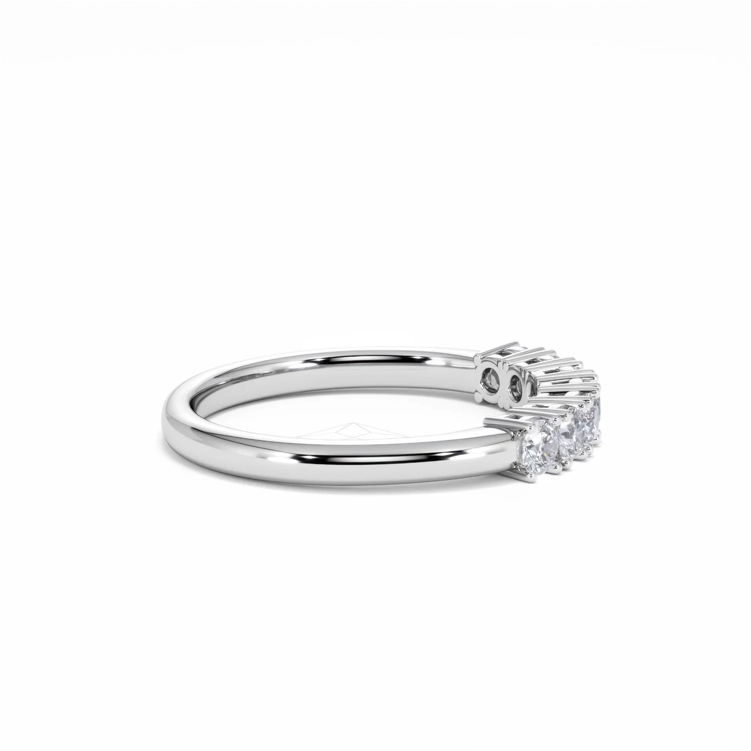 Chloe 7 Stone Lab Diamond Eternity Ring 0.50CT G/VS in 9K White Gold - Image 28