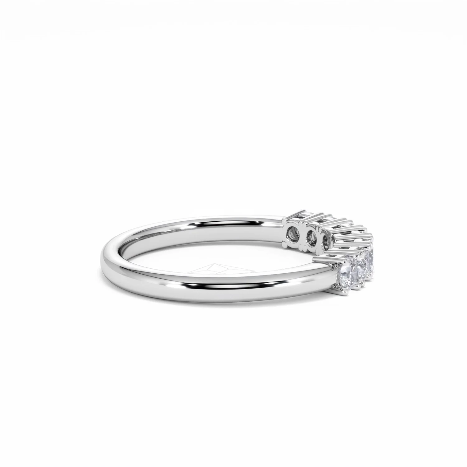 Chloe 7 Stone Lab Diamond Eternity Ring 0.50CT G/VS in 9K White Gold - Image 30