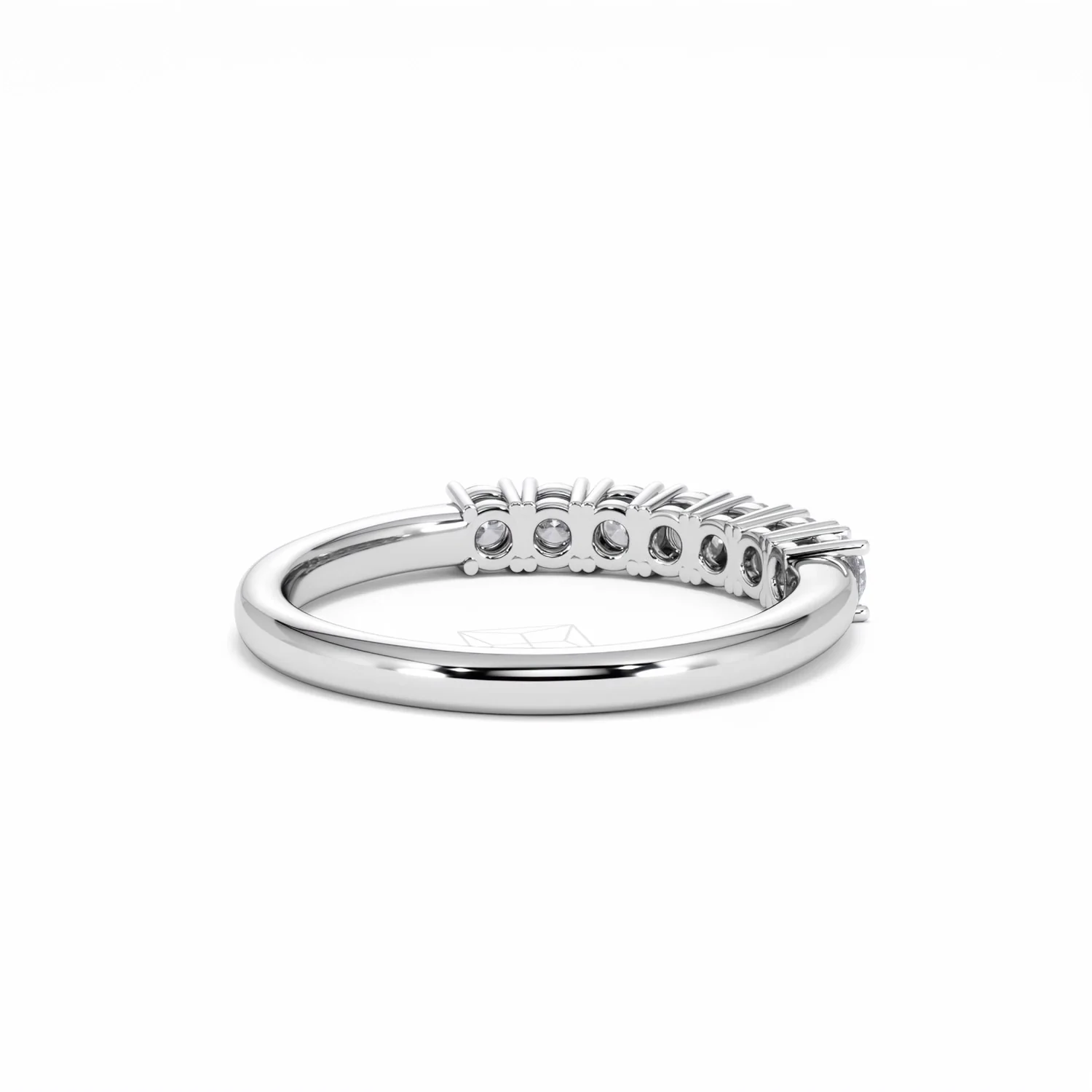 Chloe 7 Stone Lab Diamond Eternity Ring 0.50CT G/VS in 9K White Gold - Image 41