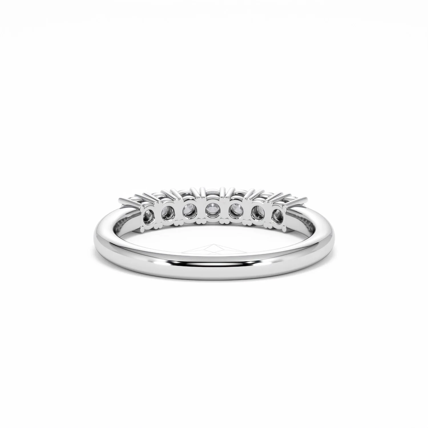 Chloe 7 Stone Lab Diamond Eternity Ring 0.50CT G/VS in 9K White Gold - Image 48