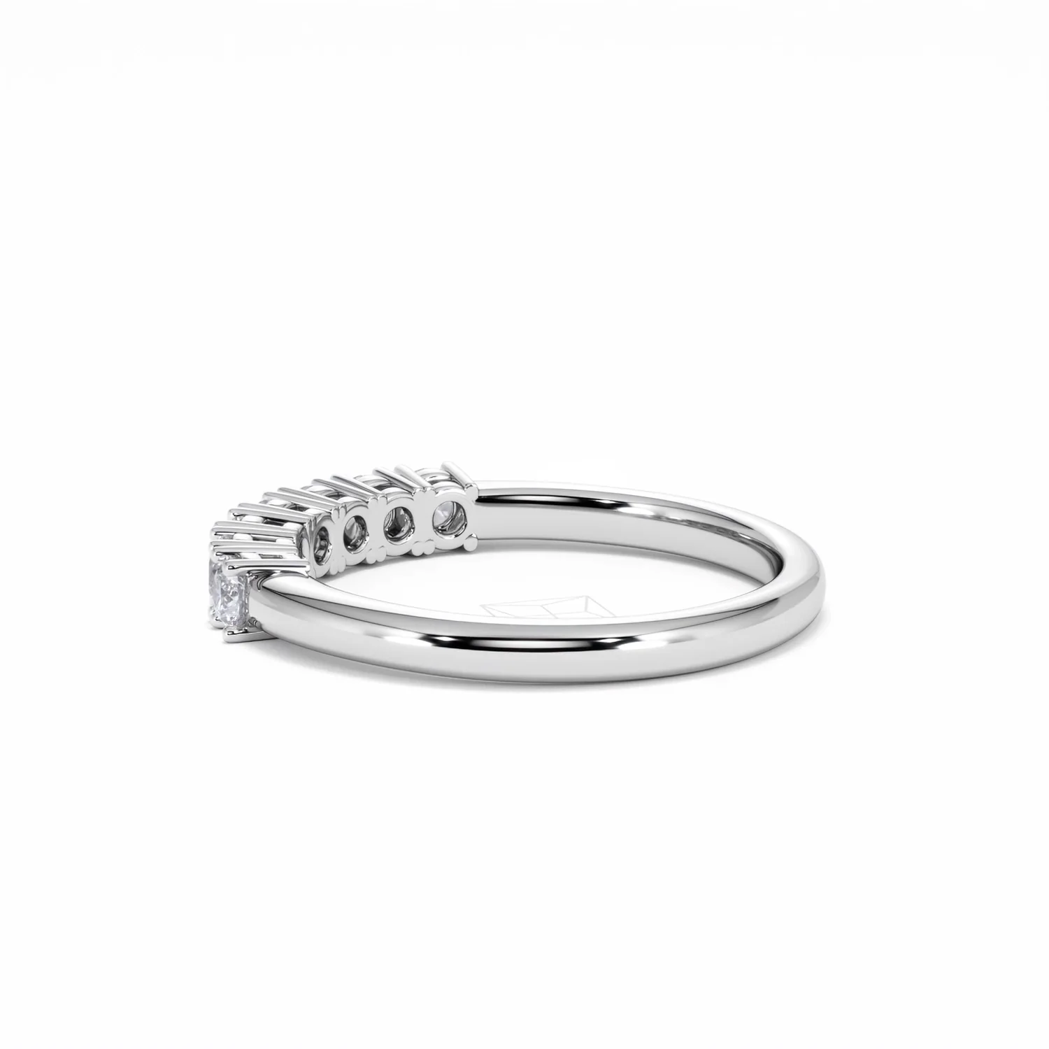 Chloe 7 Stone Lab Diamond Eternity Ring 0.50CT G/VS in 9K White Gold - Image 62