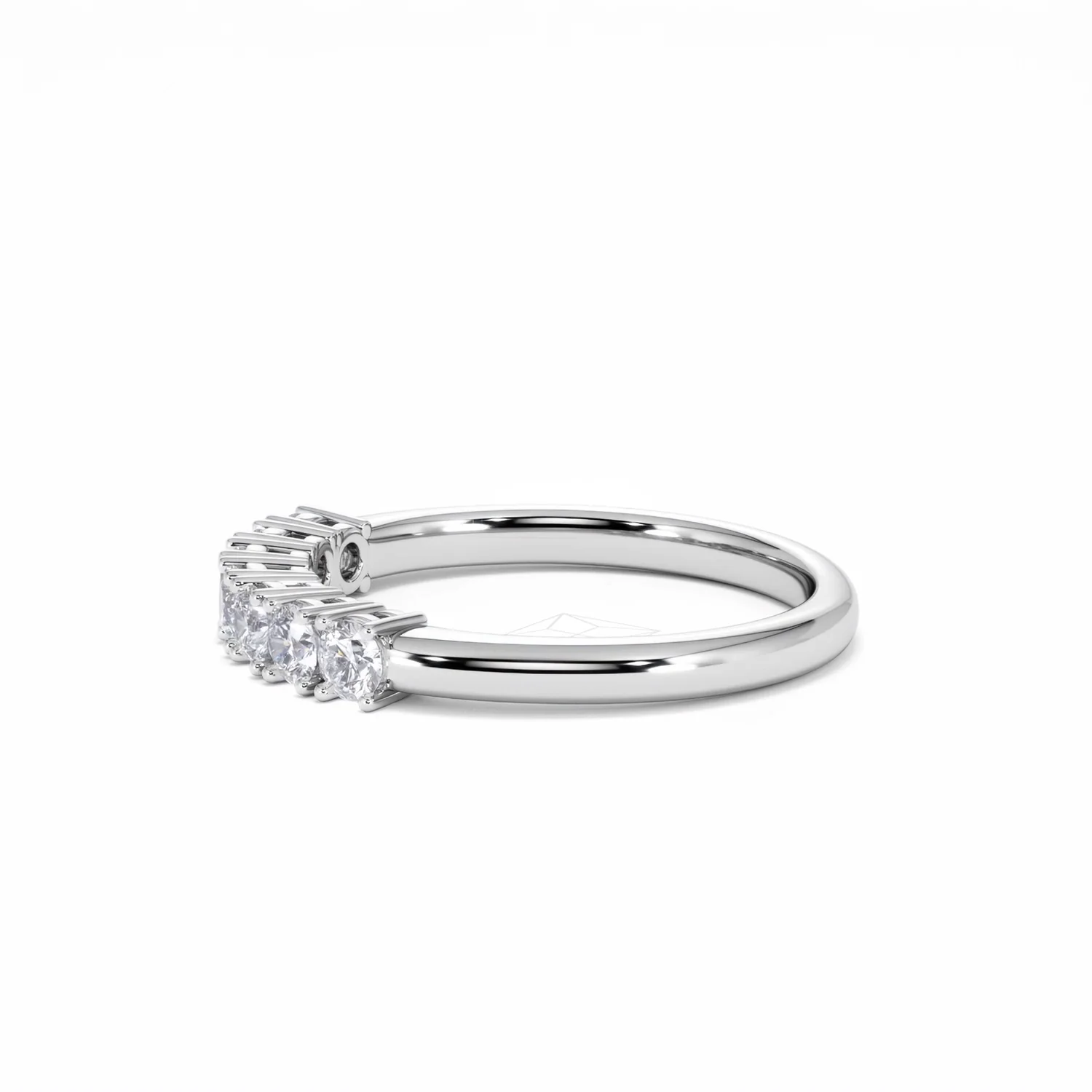 Chloe 7 Stone Lab Diamond Eternity Ring 0.50CT G/VS in 9K White Gold - Image 70