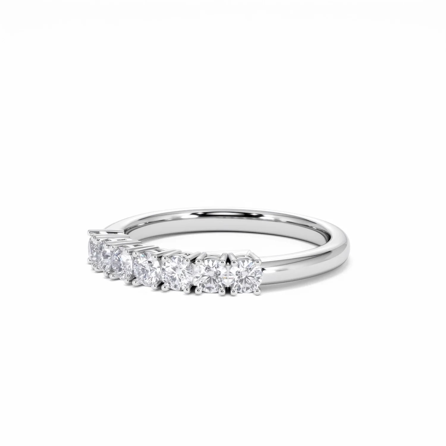 Chloe 7 Stone Lab Diamond Eternity Ring 0.50CT G/VS in 9K White Gold - Image 80